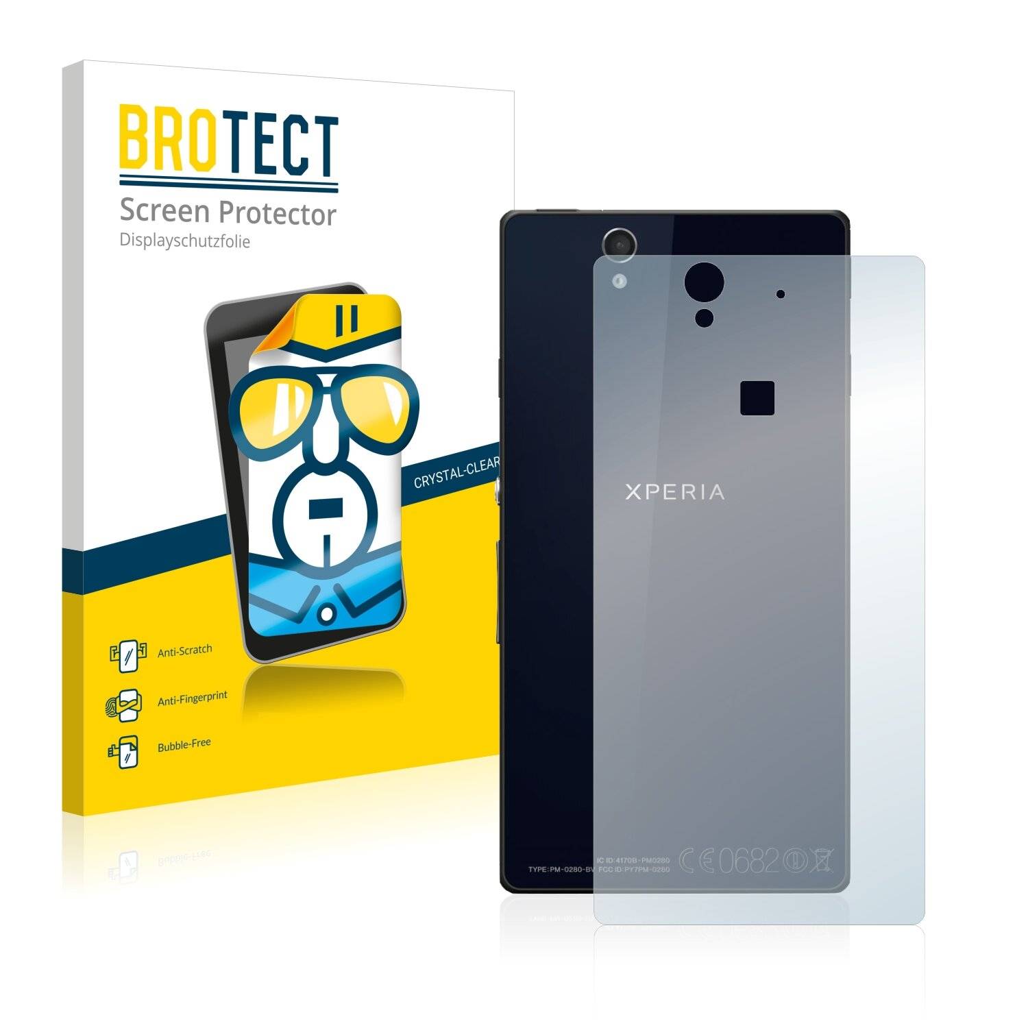 2x BROTECT HD-Clear Displayschutzfolie für Sony Xperia Z C6603
