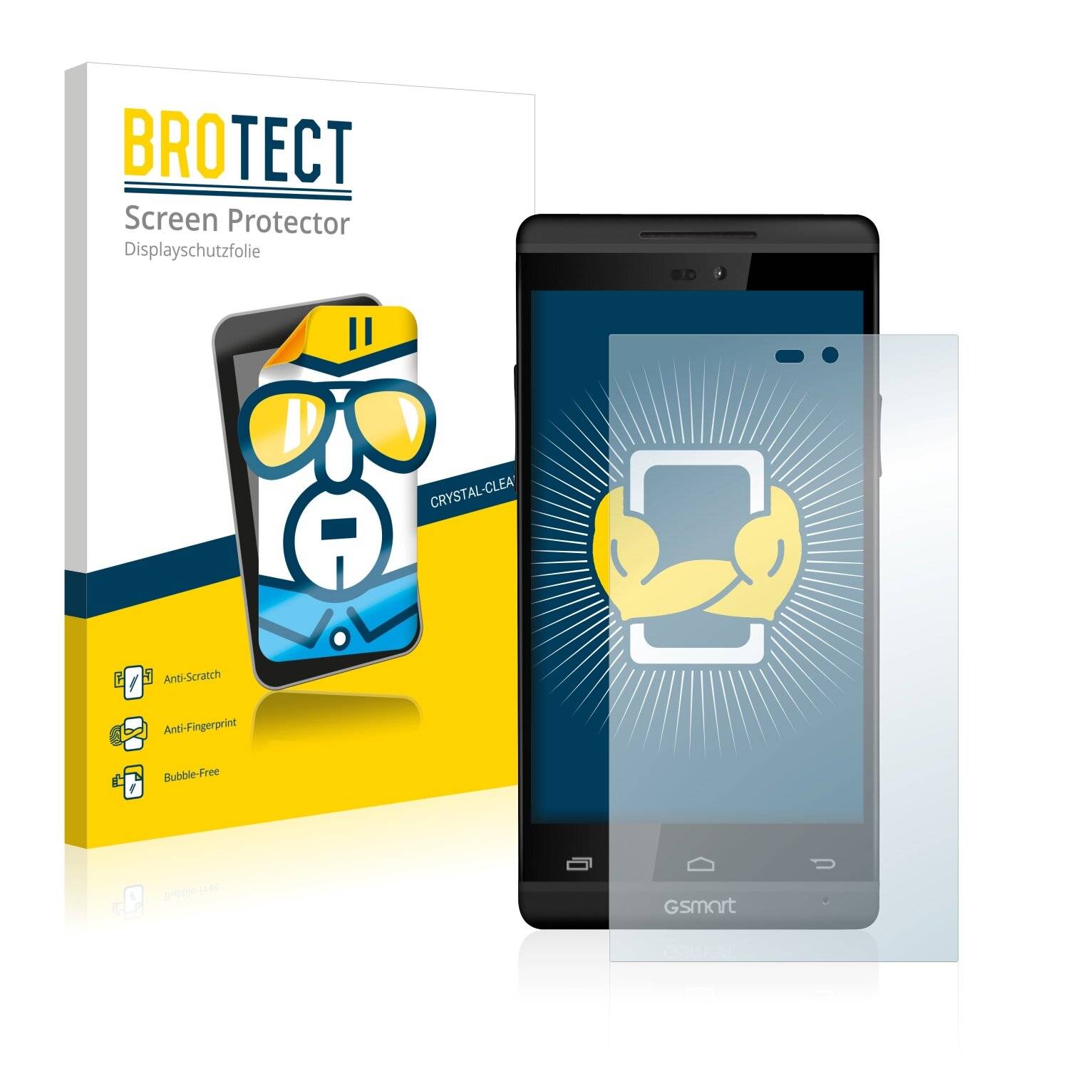 2x BROTECT HD-Clear Displayschutzfolie für Gigabyte GSmart Roma