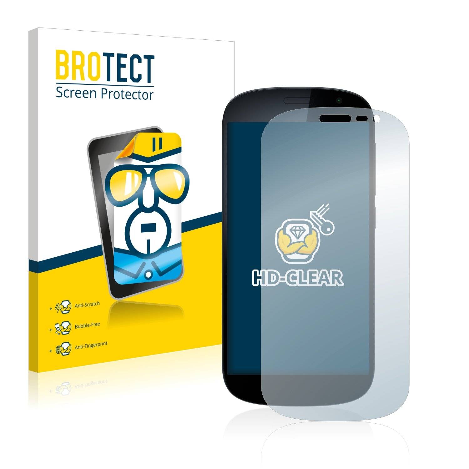 2x BROTECT HD-Clear Displayschutzfolie für Yota Devices YotaPhone