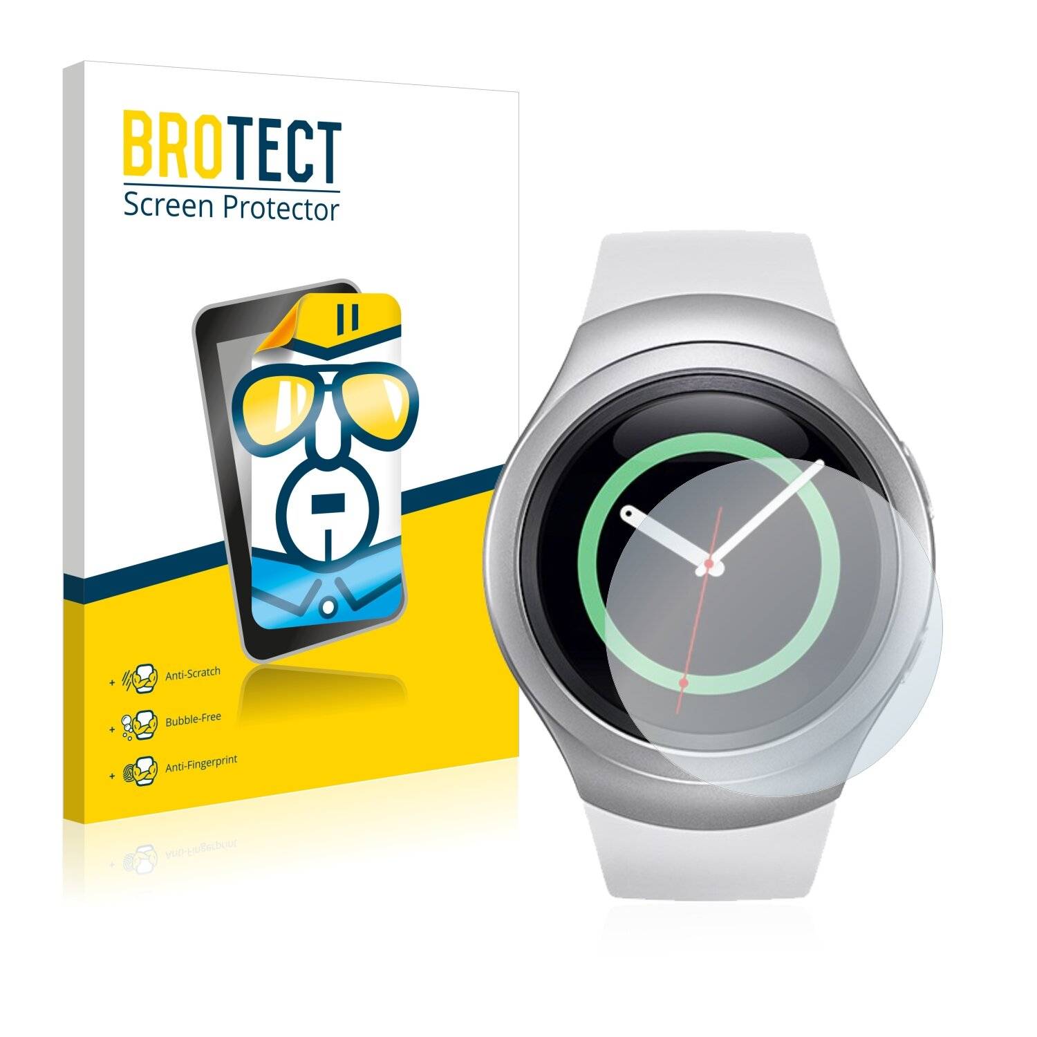 2x BROTECT HD-Clear Displayschutzfolie für Samsung Gear