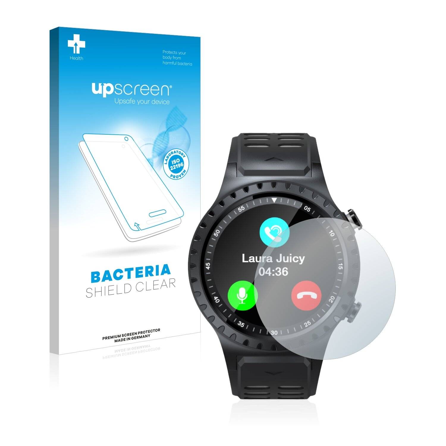 upscreen Bacteria Shield Clear Premium Antibakterielle Displayschutzfolie für Evolveo