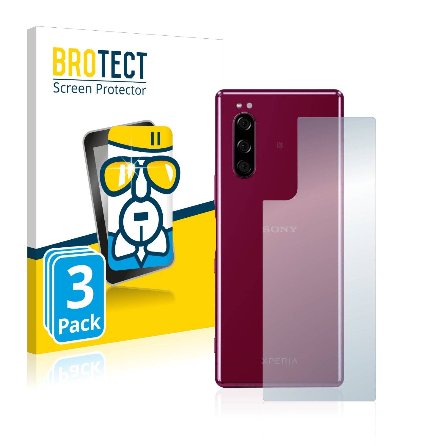 3x BROTECT AirGlass Schutzglas Folie für Sony Xperia 5