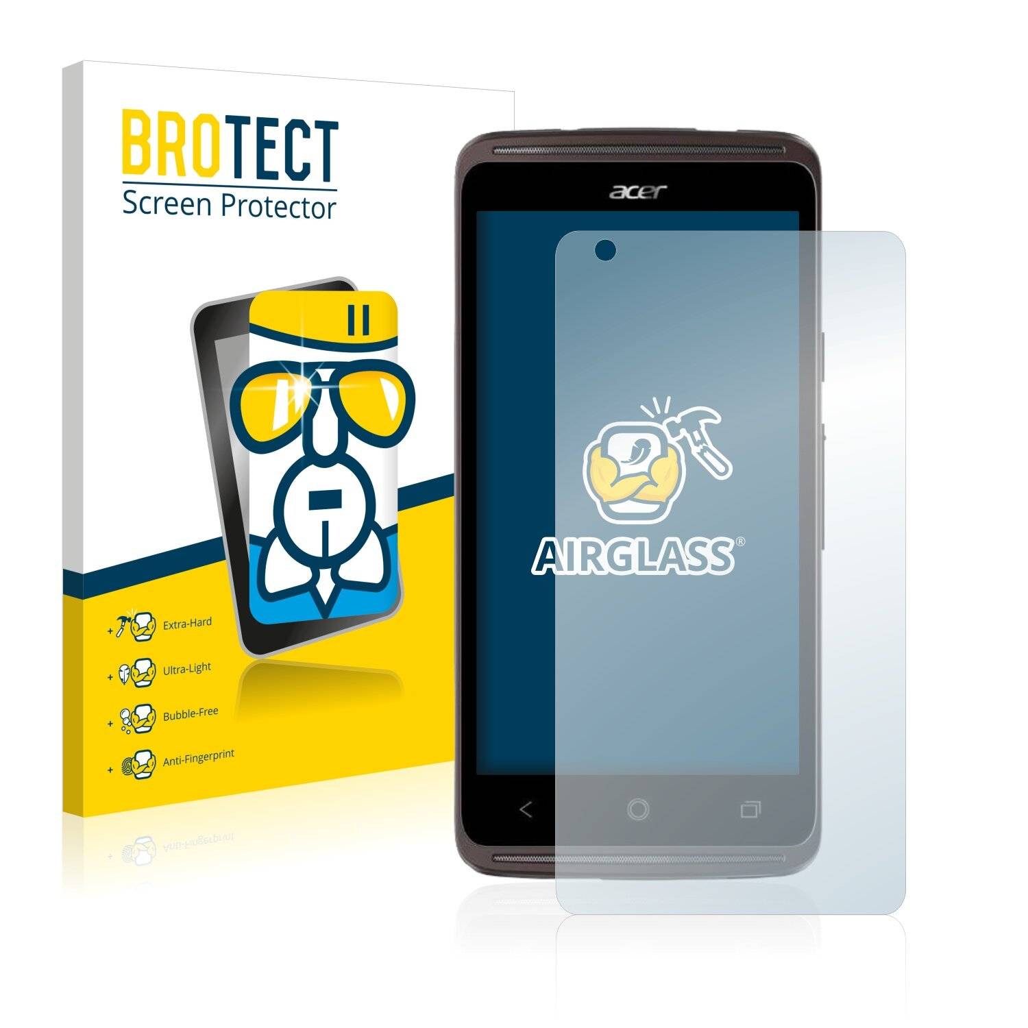BROTECT AirGlass Schutzglas Folie für Acer Liquid Z410