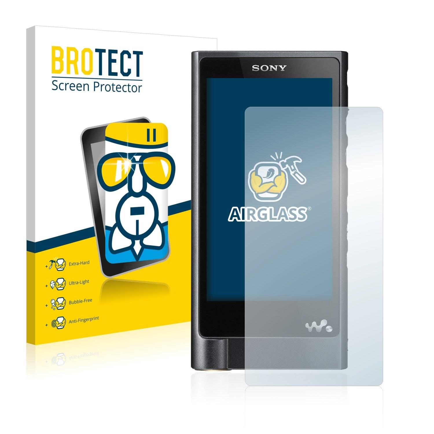 BROTECT AirGlass Schutzglas Folie für Sony Walkman