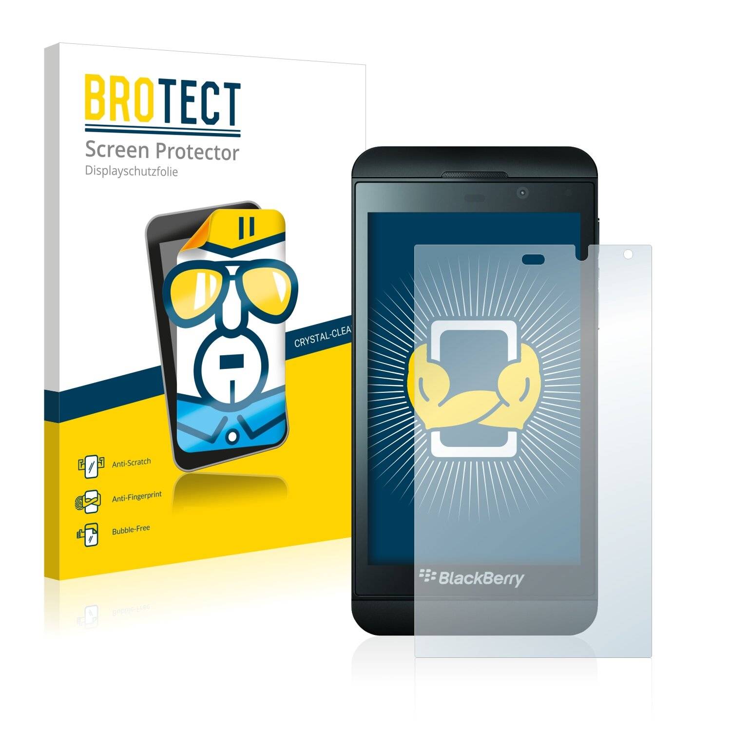 2x BROTECT HD-Clear Displayschutzfolie für BlackBerry
