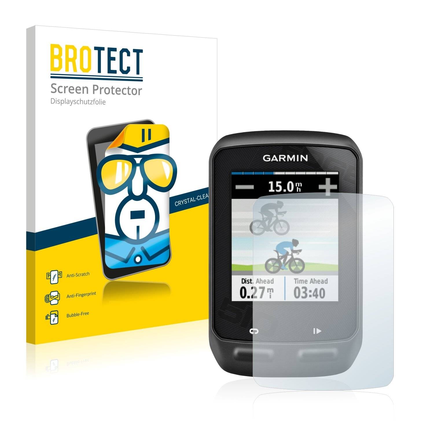 2x BROTECT HD-Clear Displayschutzfolie für Garmin Edge