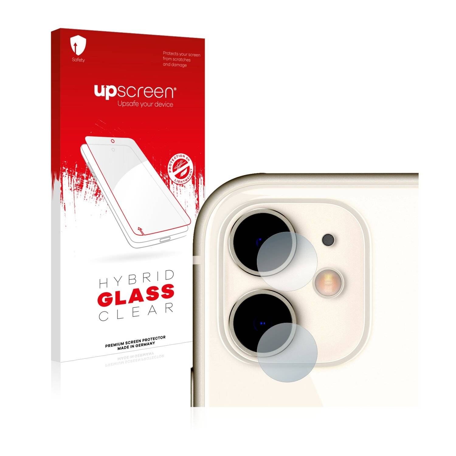 upscreen Hybrid Glass Clear Premium Schutzglas Folie für Apple iPhone 11 (NUR