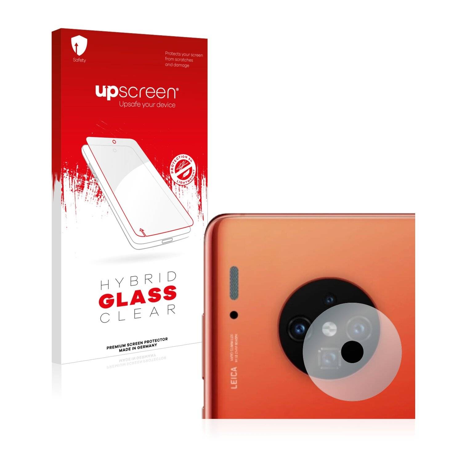 upscreen Hybrid Glass Clear Premium Schutzglas Folie für Huawei Mate 30 Pro (NUR