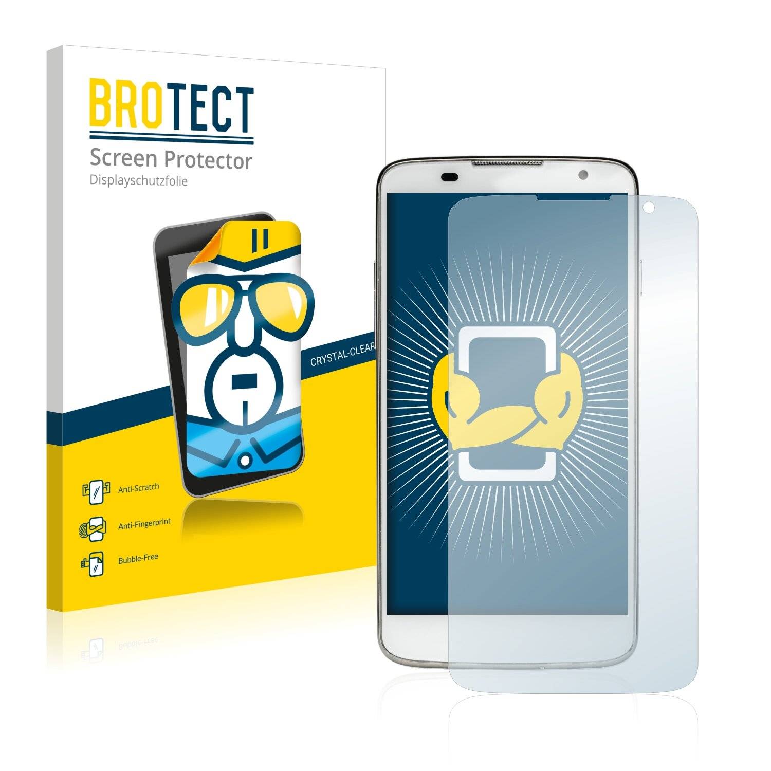 2x BROTECT HD-Clear Displayschutzfolie für Medion Life P5001 (MD