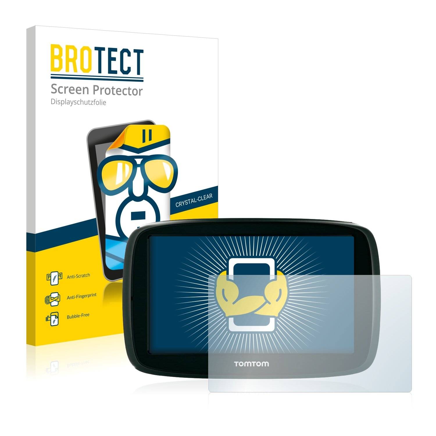 2x BROTECT HD-Clear Displayschutzfolie für TomTom START 50