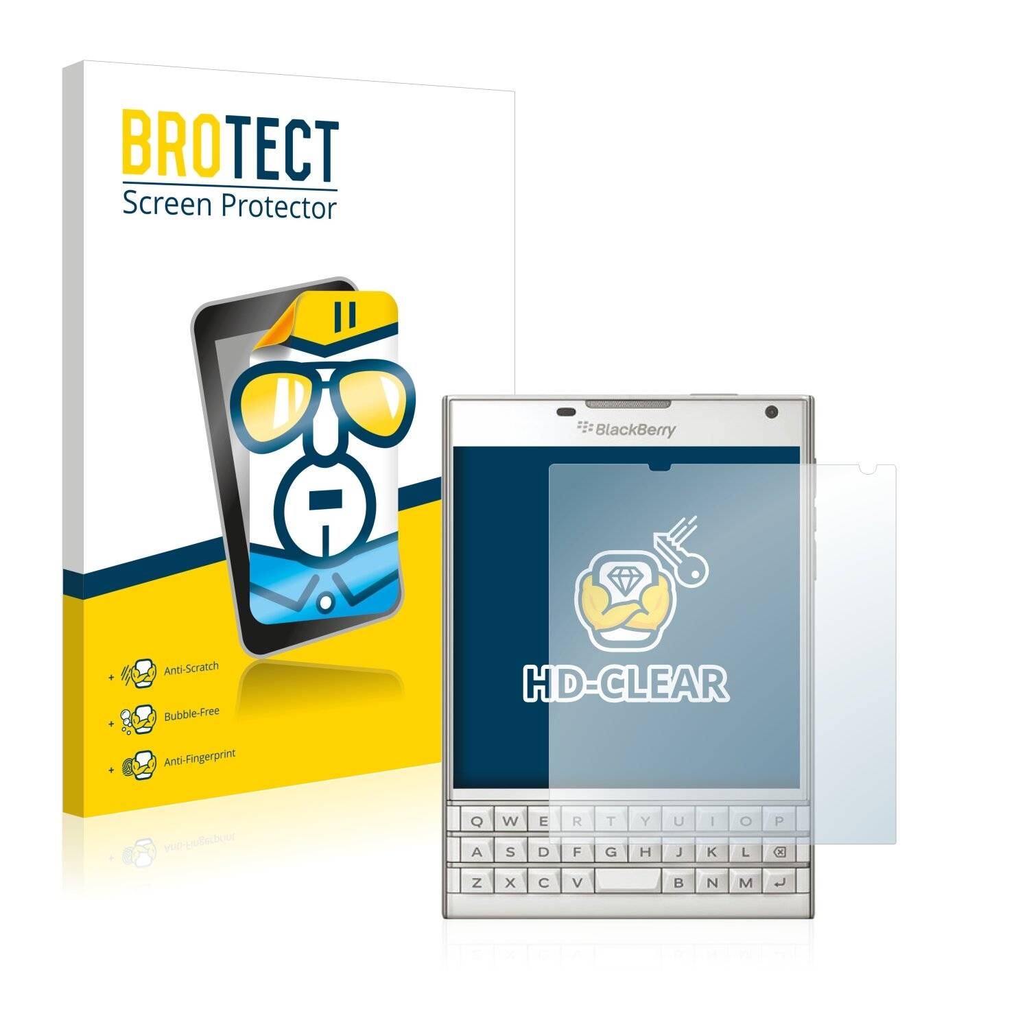 2x BROTECT HD-Clear Displayschutzfolie für BlackBerry