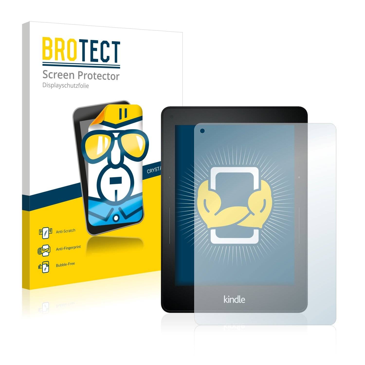 2x BROTECT HD-Clear Displayschutzfolie für Amazon Kindle