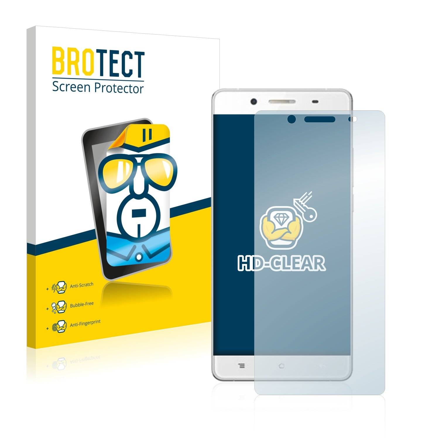 2x BROTECT HD-Clear Displayschutzfolie für Cubot