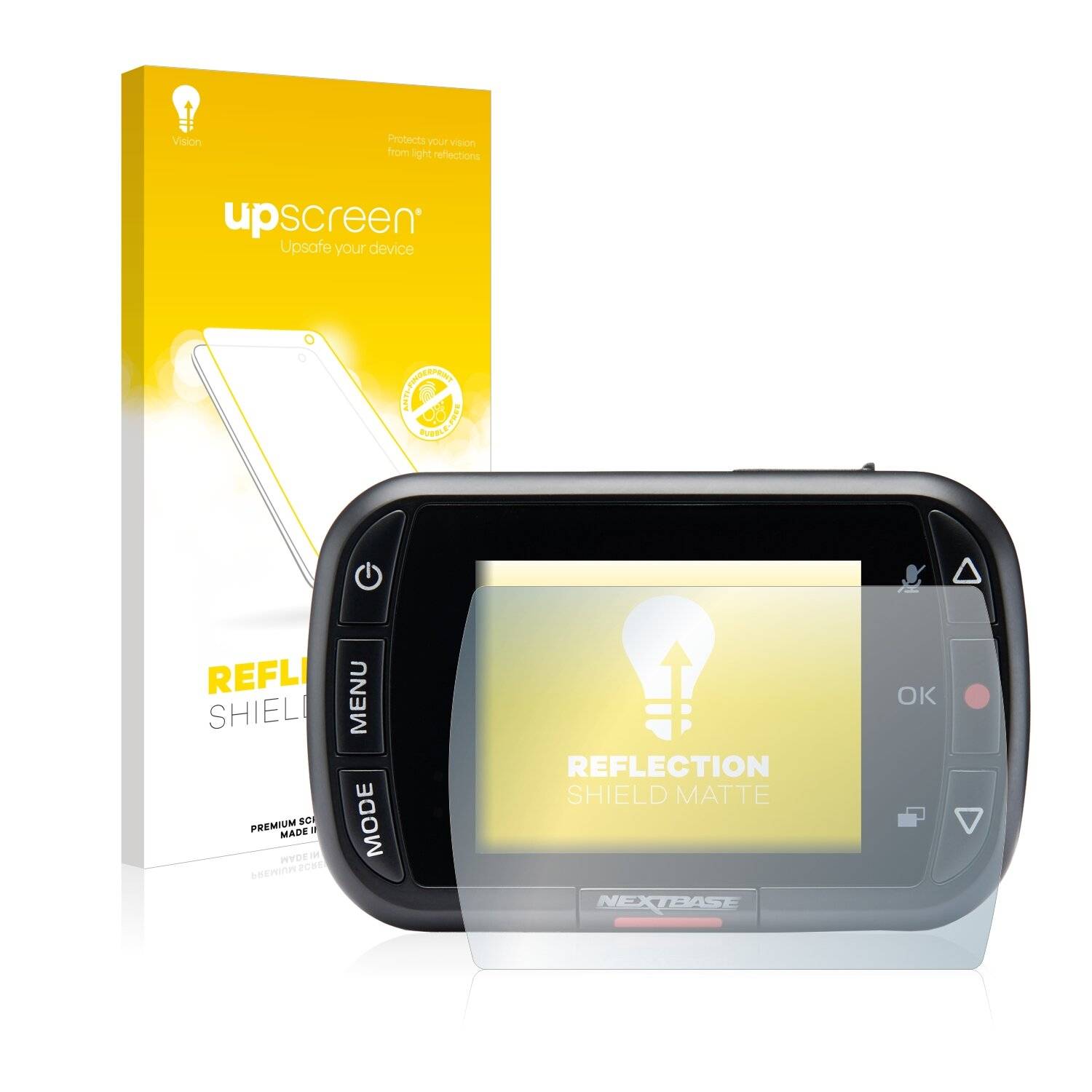 upscreen Reflection Shield Matte Premium Displayschutzfolie für Nextbase