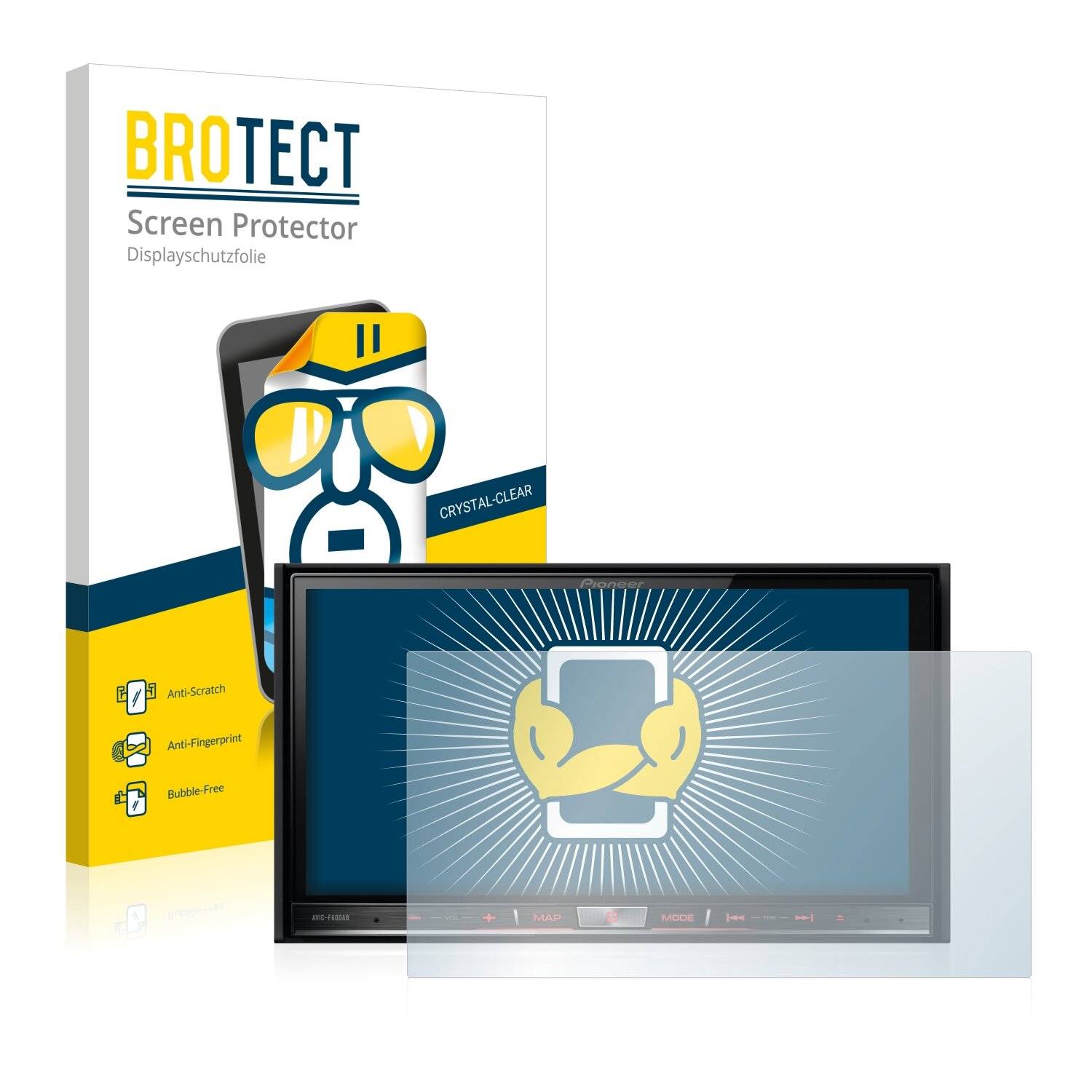 2x BROTECT HD-Clear Displayschutzfolie für Pioneer