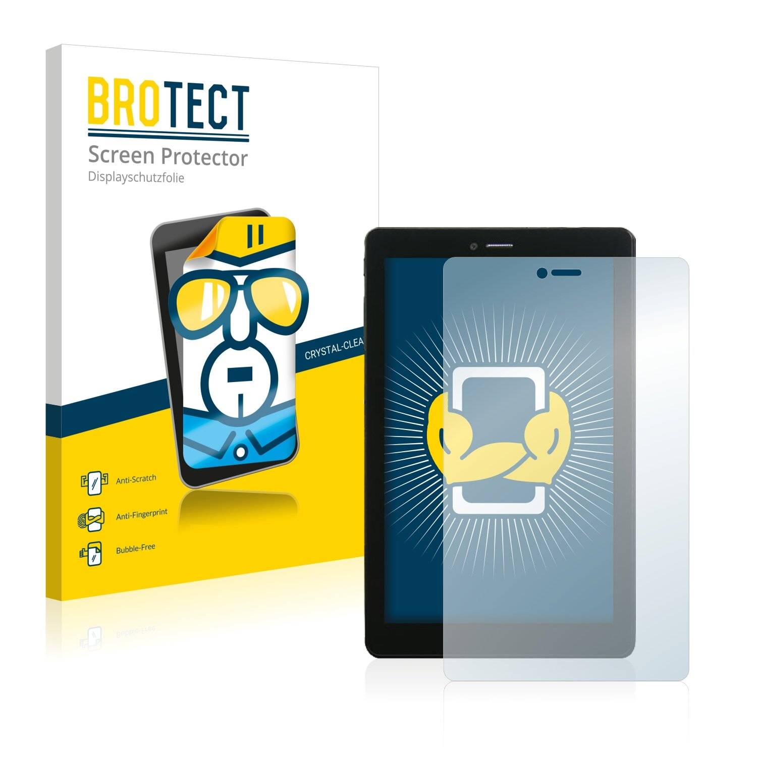 2x BROTECT HD-Clear Displayschutzfolie für Mediacom PhonePad G702