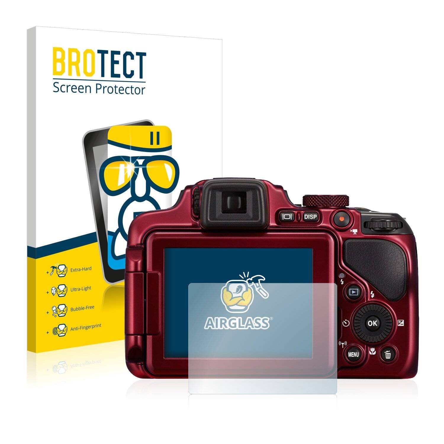 BROTECT AirGlass Schutzglas Folie für Nikon Coolpix