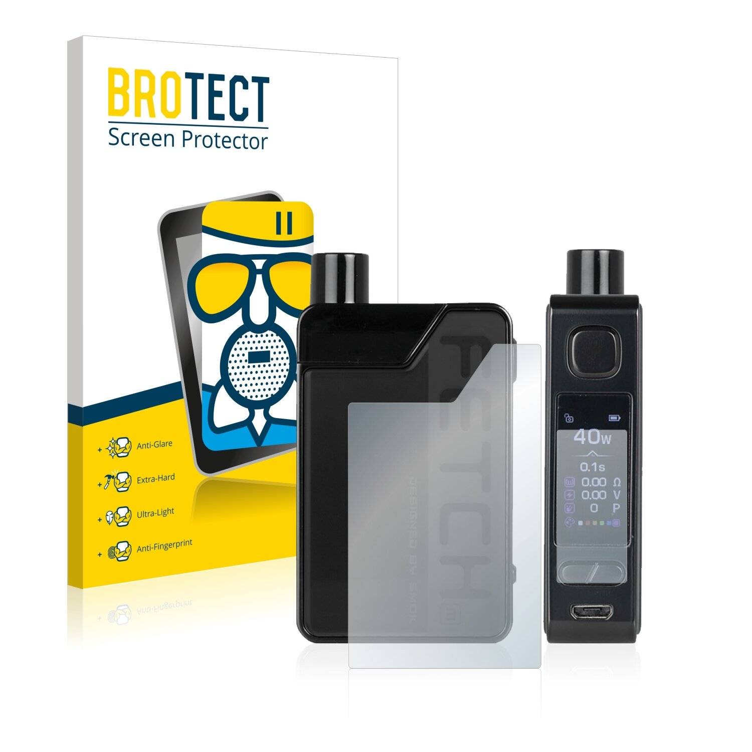 BROTECT AirGlass Matte Schutzglas Folie für Smok Fetch Mini