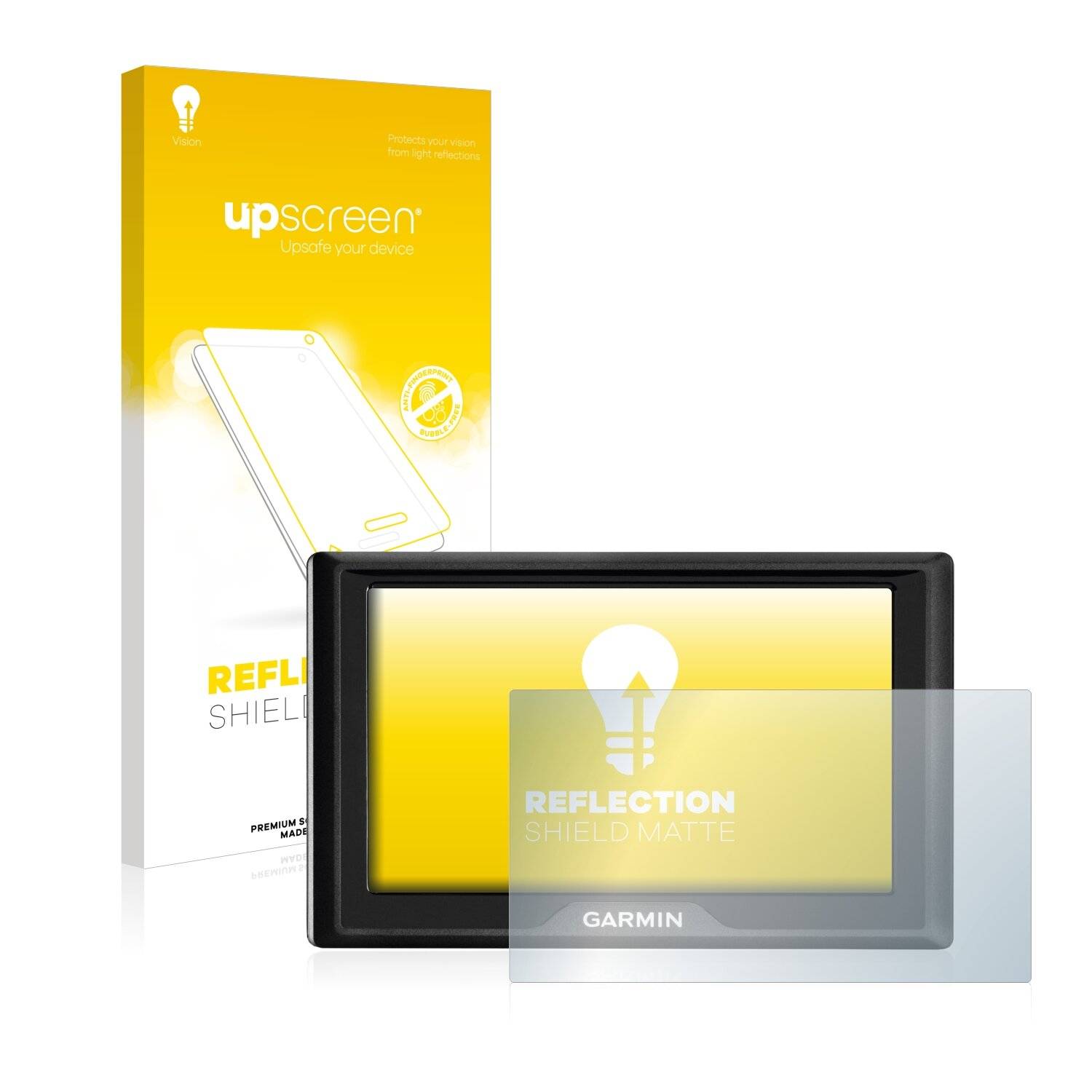 upscreen Reflection Shield Matte Premium Displayschutzfolie für Garmin Drive 5 MT-S