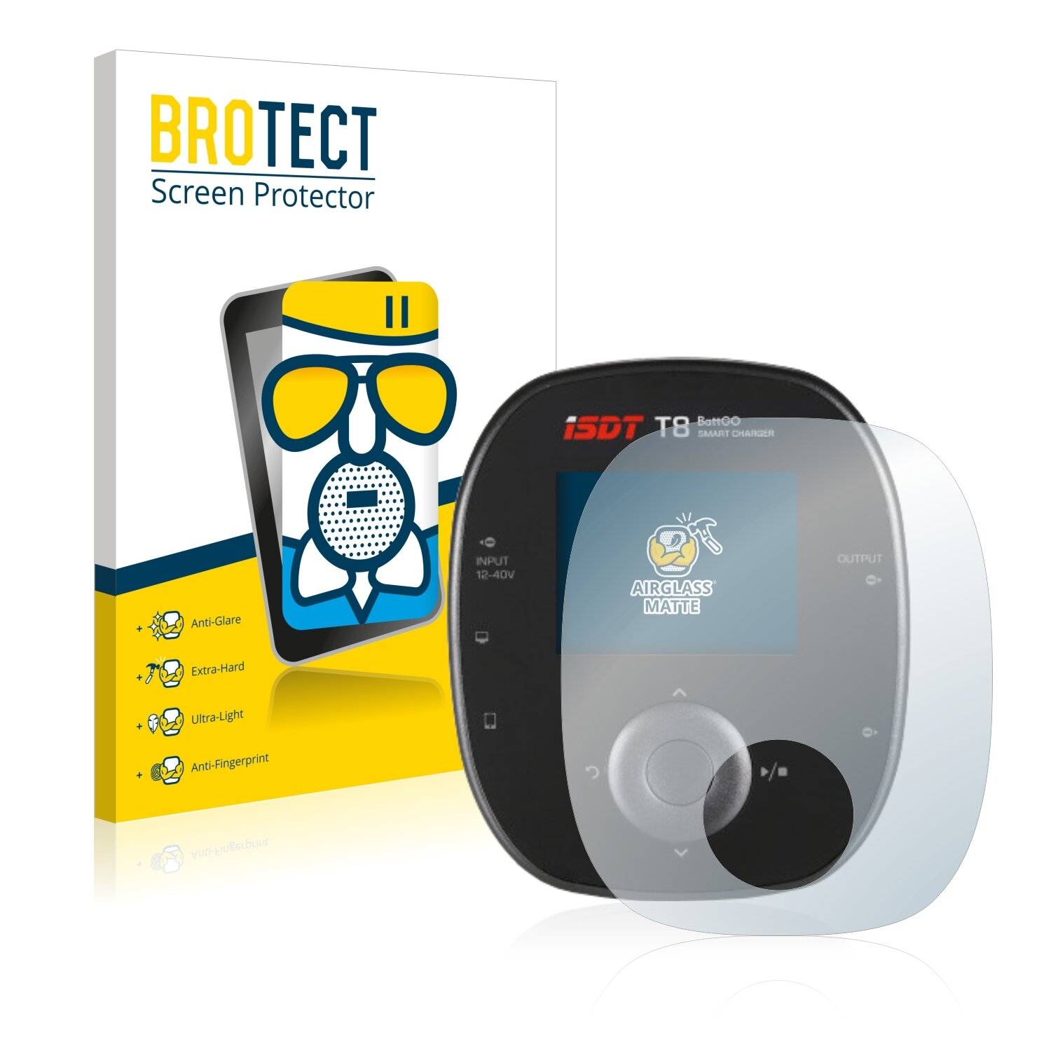 BROTECT AirGlass Matte Schutzglas Folie für ISDT