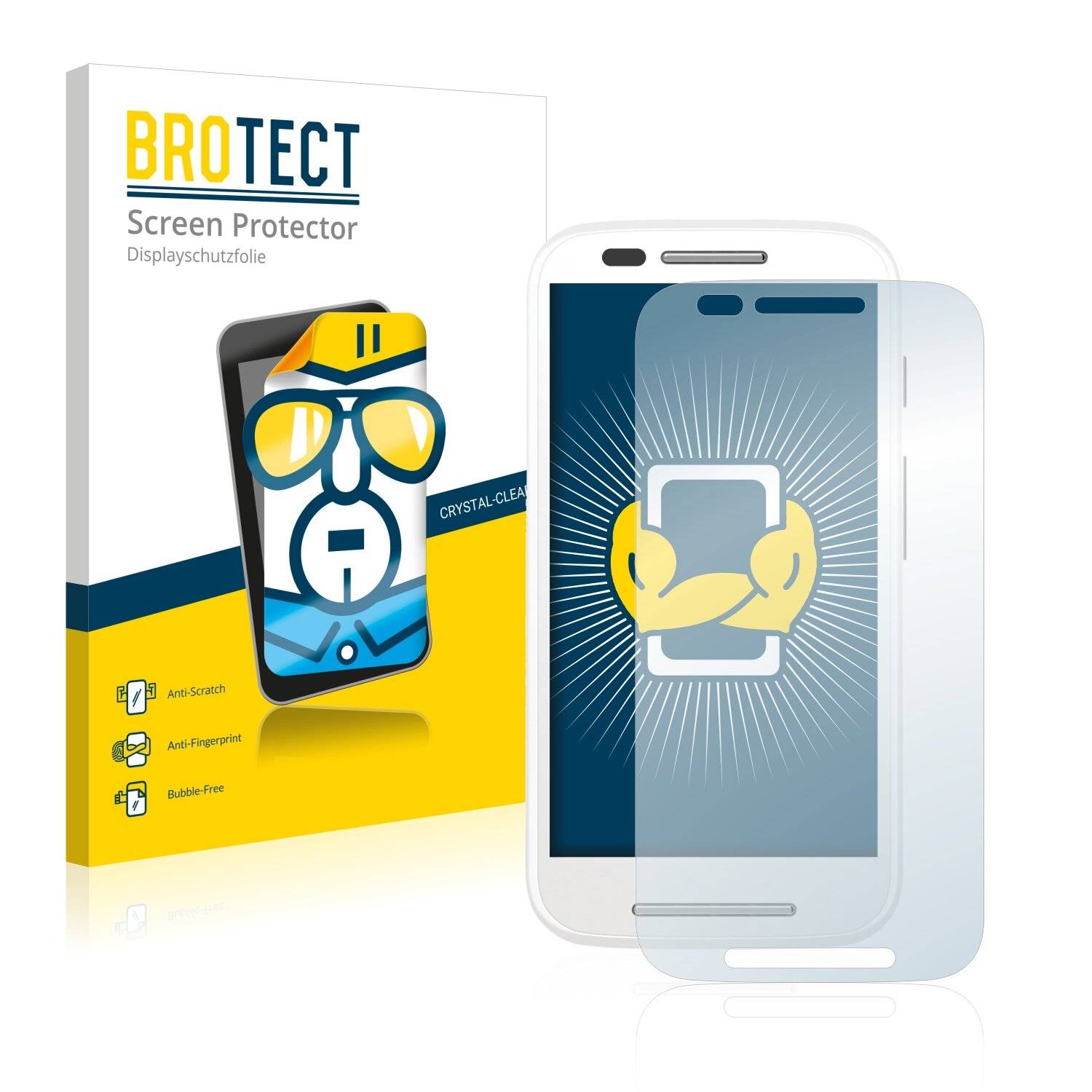 2x BROTECT HD-Clear Displayschutzfolie für Motorola Moto E