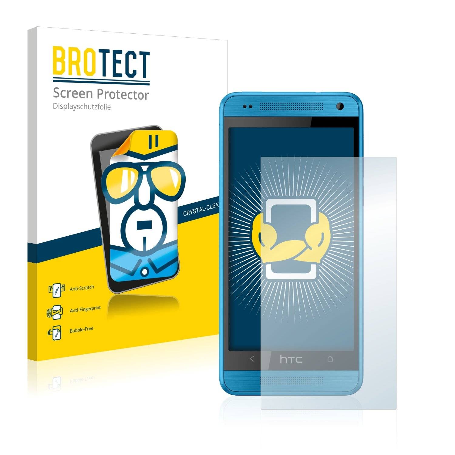 2x BROTECT HD-Clear Displayschutzfolie für HTC One Mini