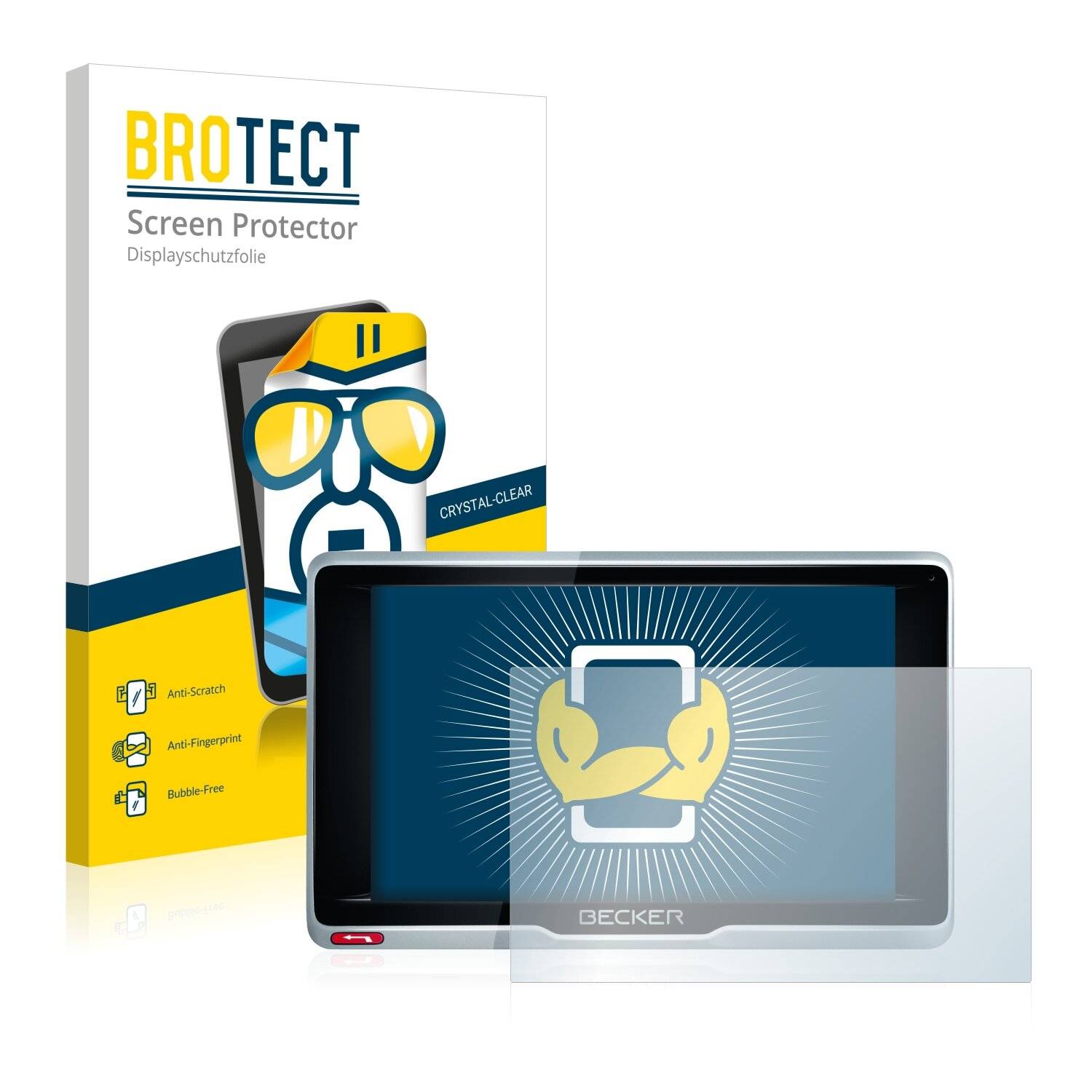 2x BROTECT HD-Clear Displayschutzfolie für Becker active.5