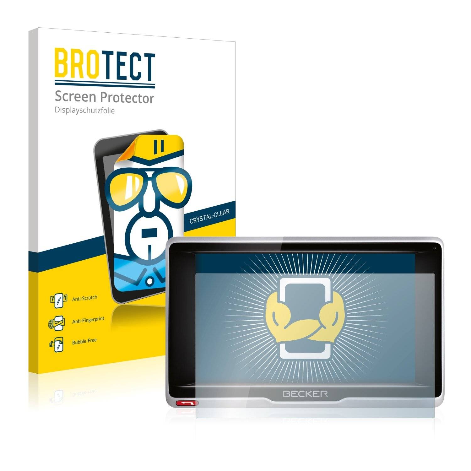 2x BROTECT HD-Clear Displayschutzfolie für Becker active.5 LMU