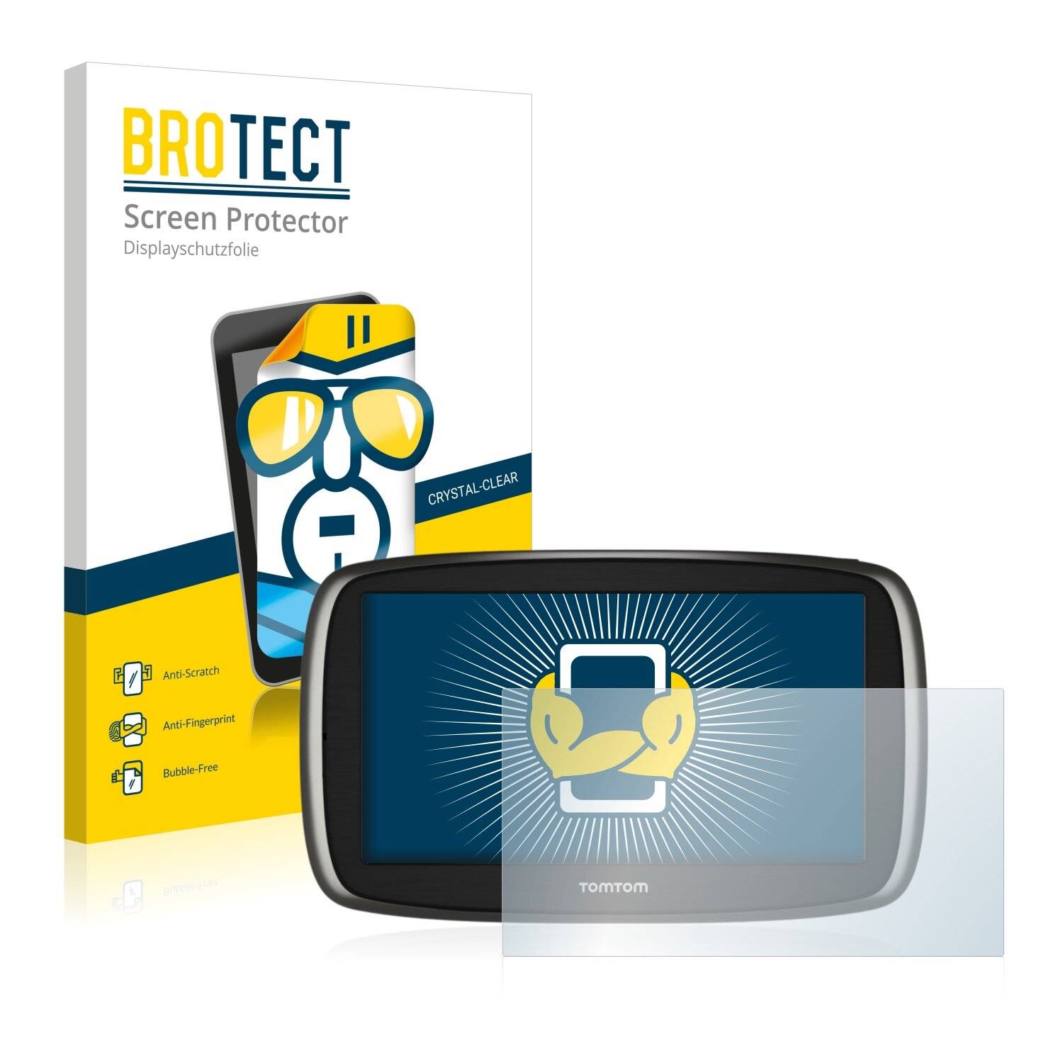 2x BROTECT HD-Clear Displayschutzfolie für TomTom START 60