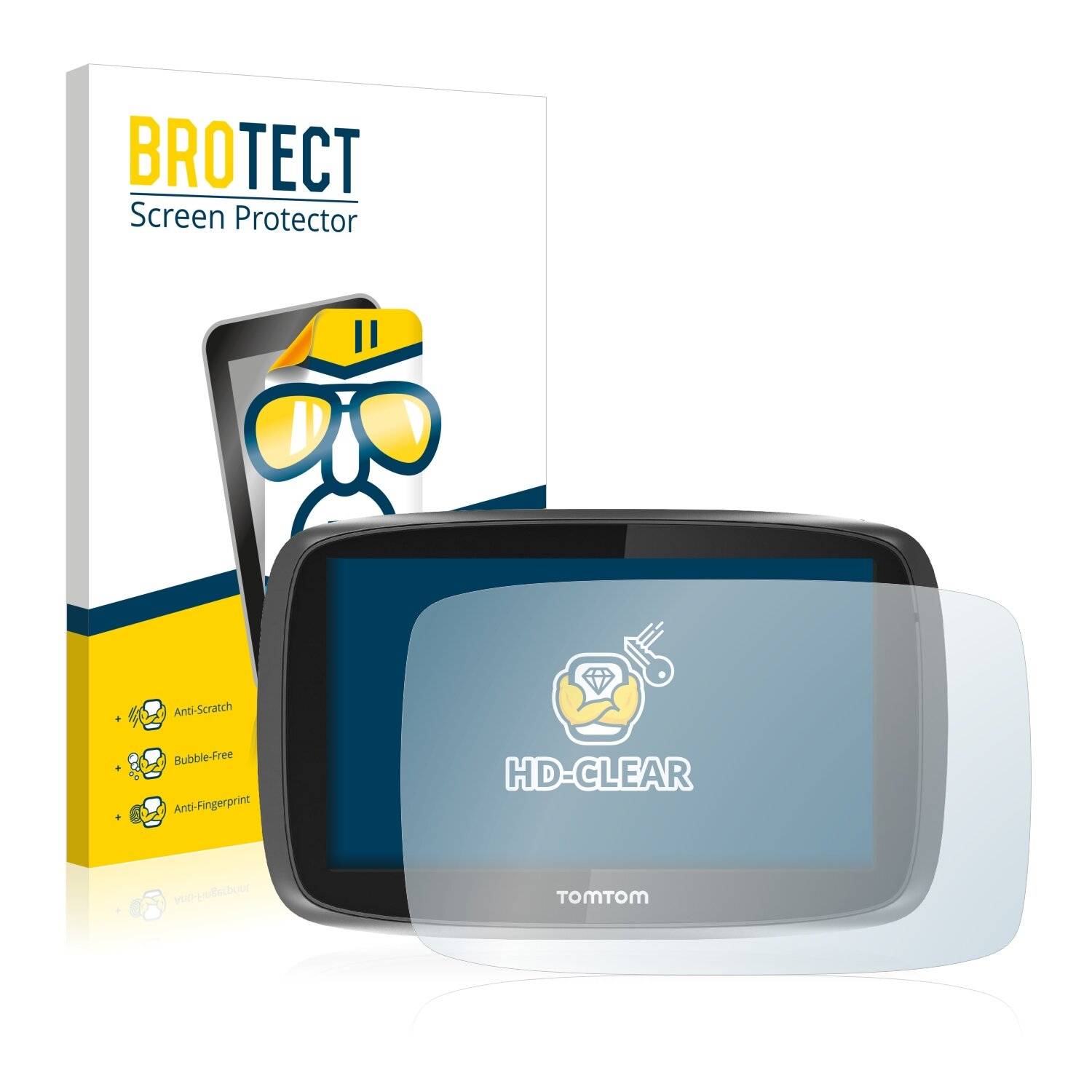 2x BROTECT HD-Clear Displayschutzfolie für TomTom GO 510