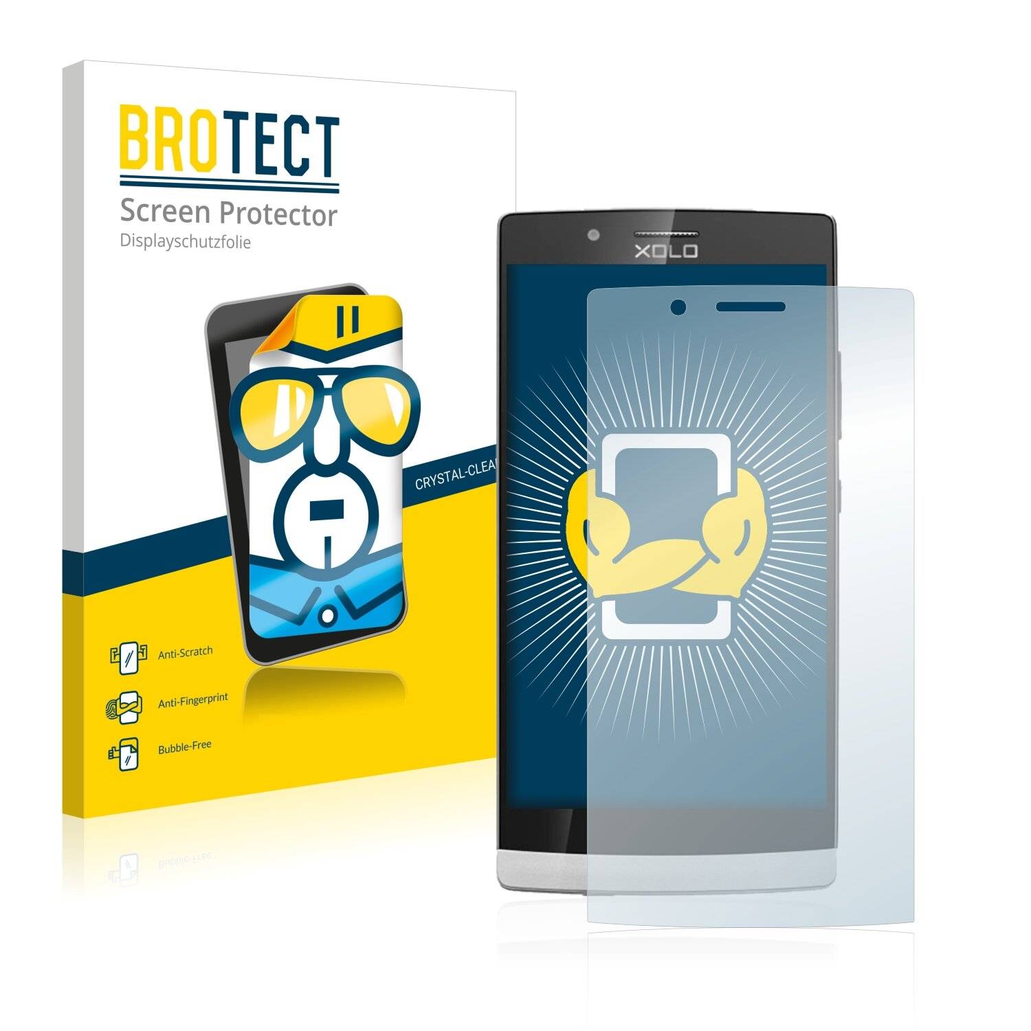 2x BROTECT HD-Clear Displayschutzfolie für Xolo