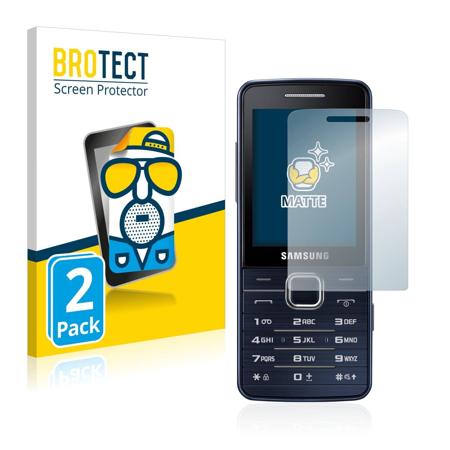 2x BROTECT Matte Displayschutzfolie für Samsung S5611 - Entspiegelt,