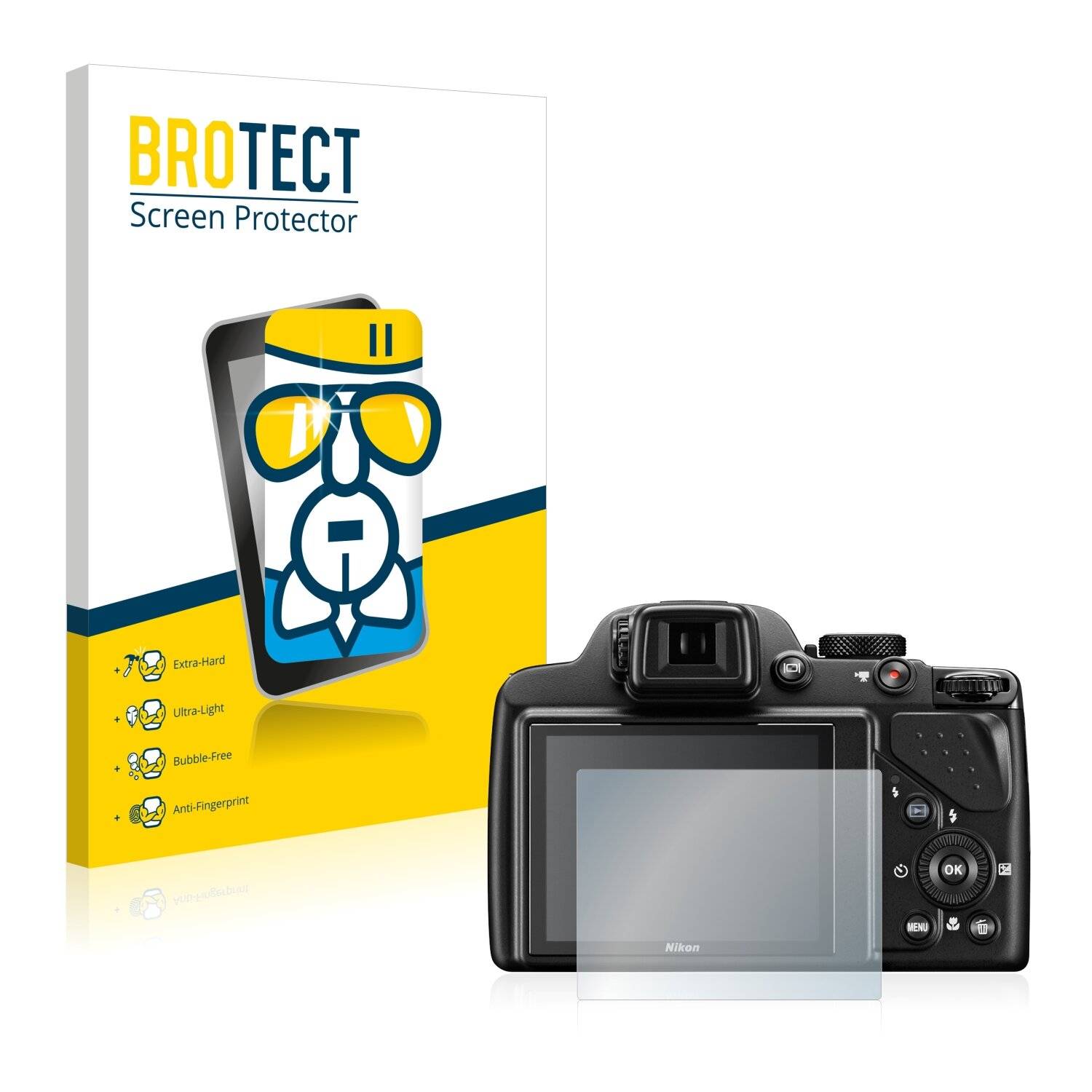 BROTECT AirGlass Schutzglas Folie für Nikon Coolpix