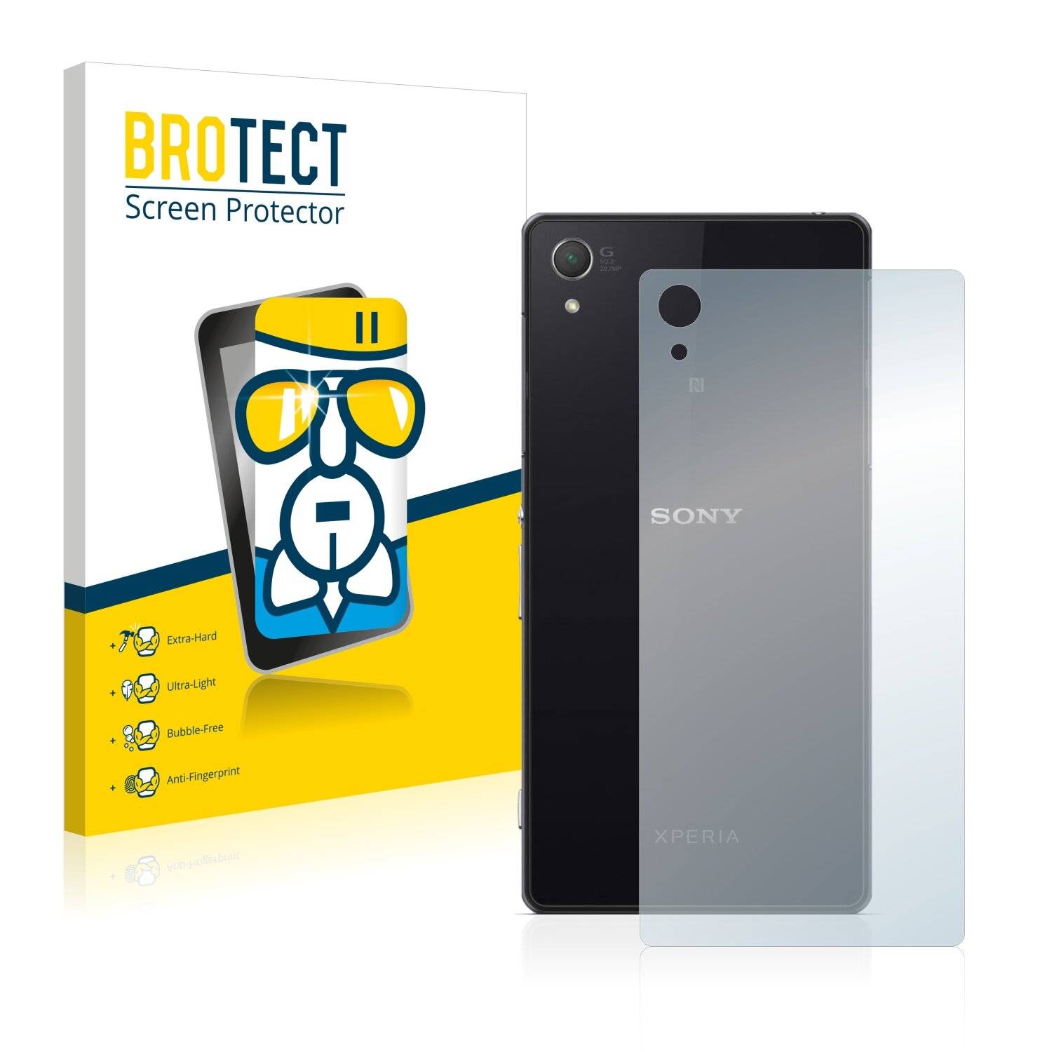 BROTECT AirGlass Schutzglas Folie für Sony Xperia Z2 D6503
