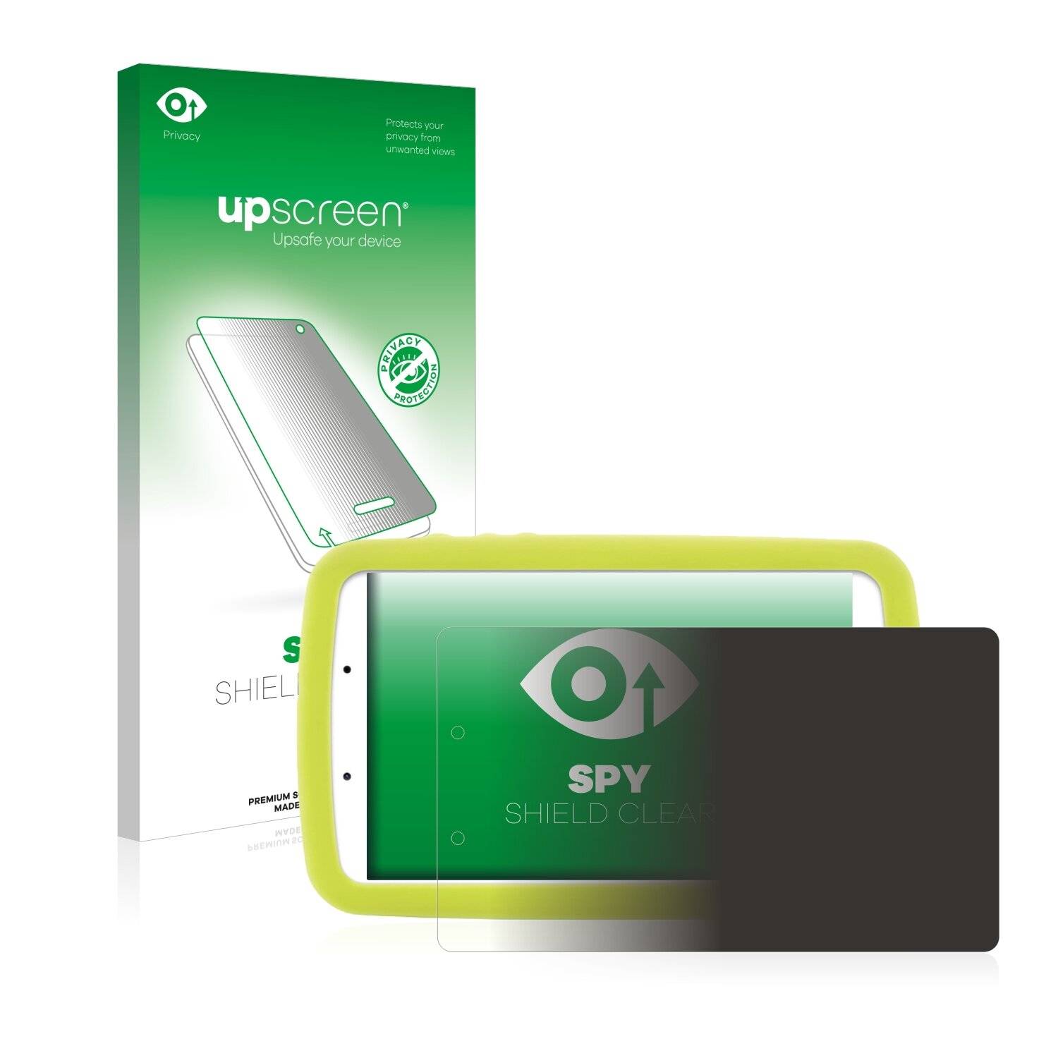 upscreen Spy Shield Clear Premium Blickschutzfolie für Samsung Galaxy Tab A Kids Edition