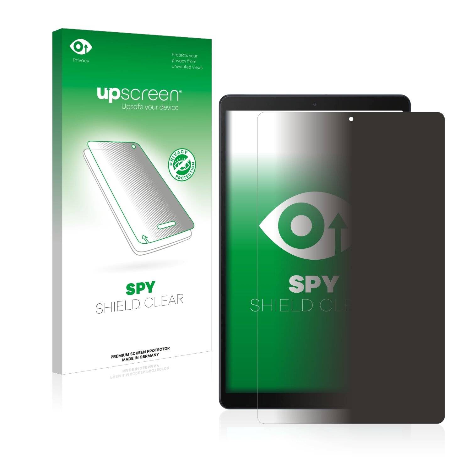 upscreen Spy Shield Clear Premium Blickschutzfolie für Samsung Galaxy Tab A 10.1 LTE