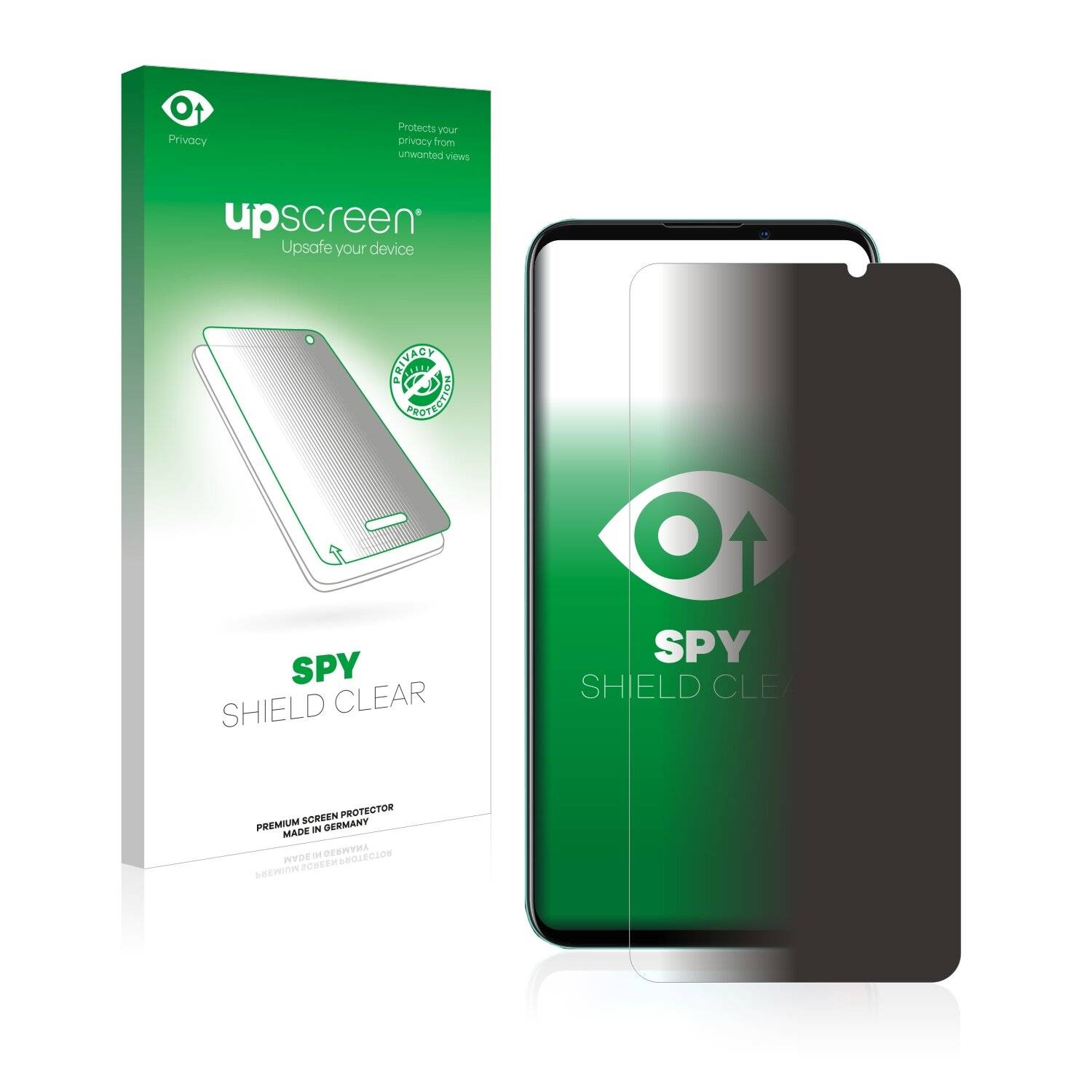 upscreen Spy Shield Clear Premium Blickschutzfolie für Meizu