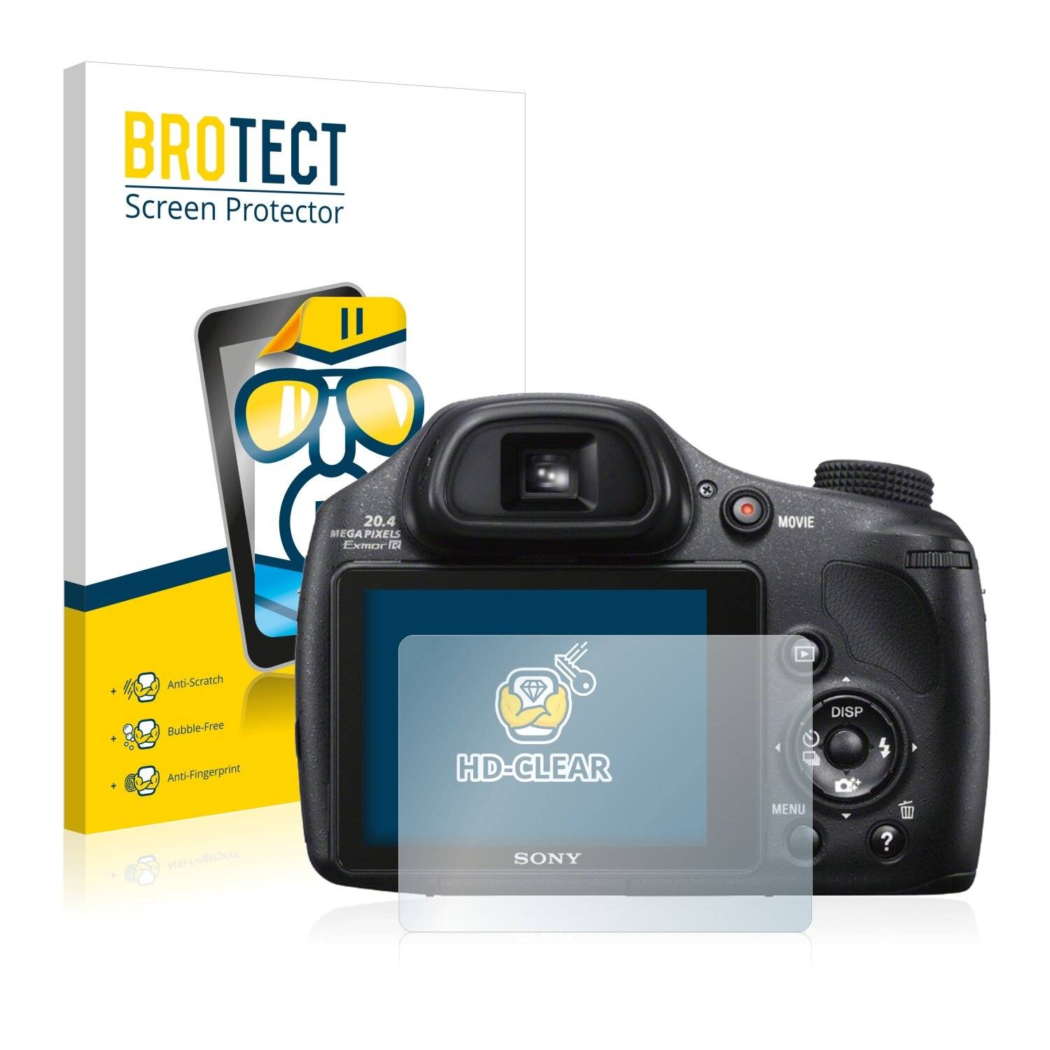 2x BROTECT HD-Clear Displayschutzfolie für Sony Cyber-Shot