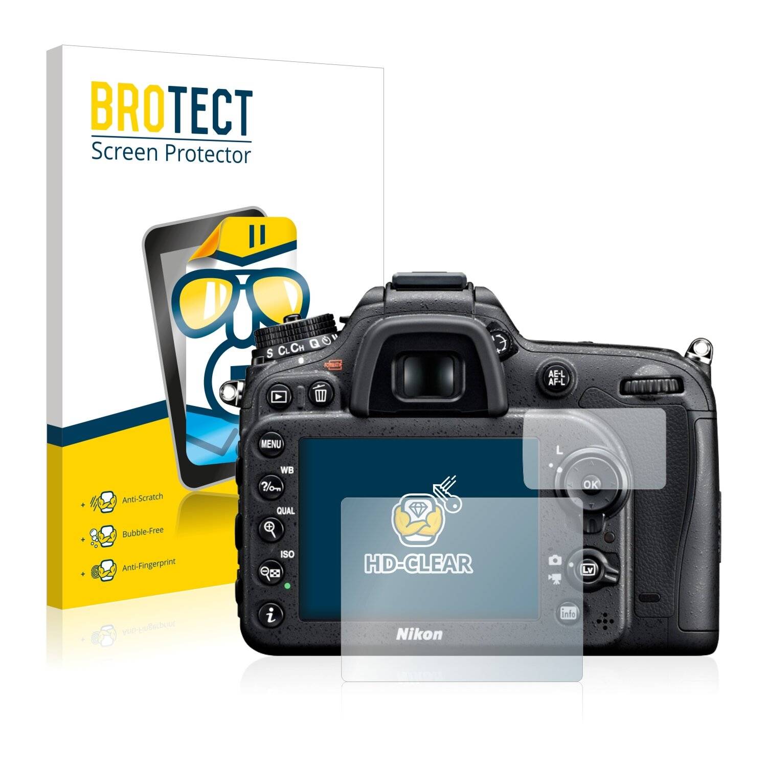 2x BROTECT HD-Clear Displayschutzfolie für Nikon