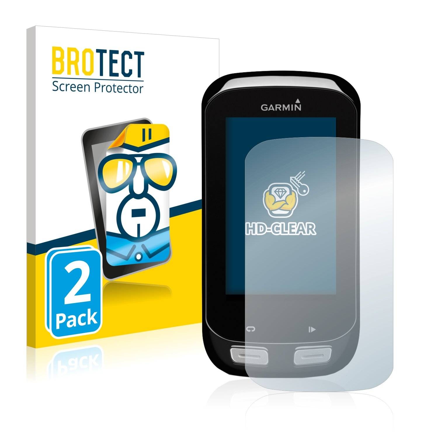2x BROTECT HD-Clear Displayschutzfolie für Garmin Edge