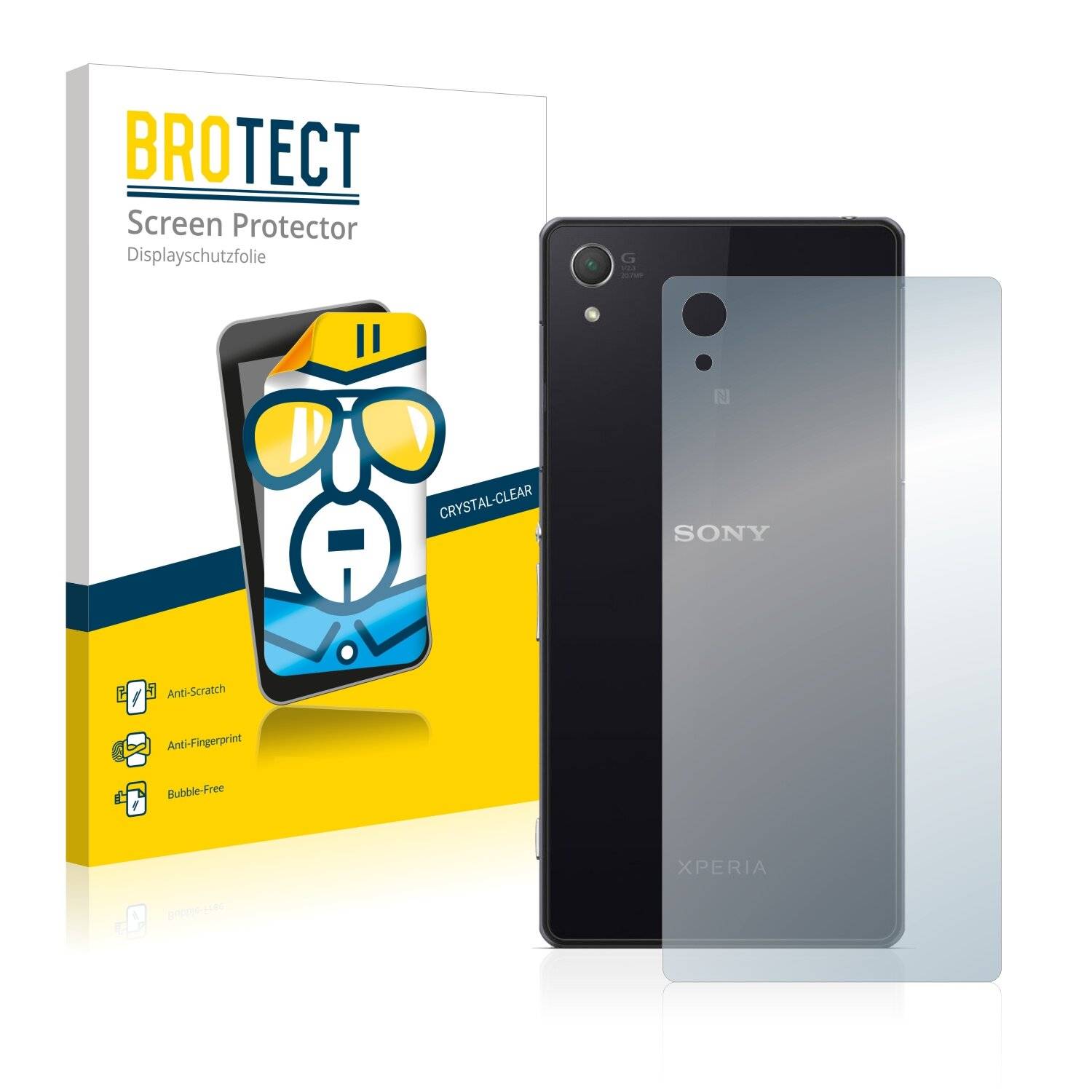2x BROTECT HD-Clear Displayschutzfolie für Sony Xperia Z2 D6503