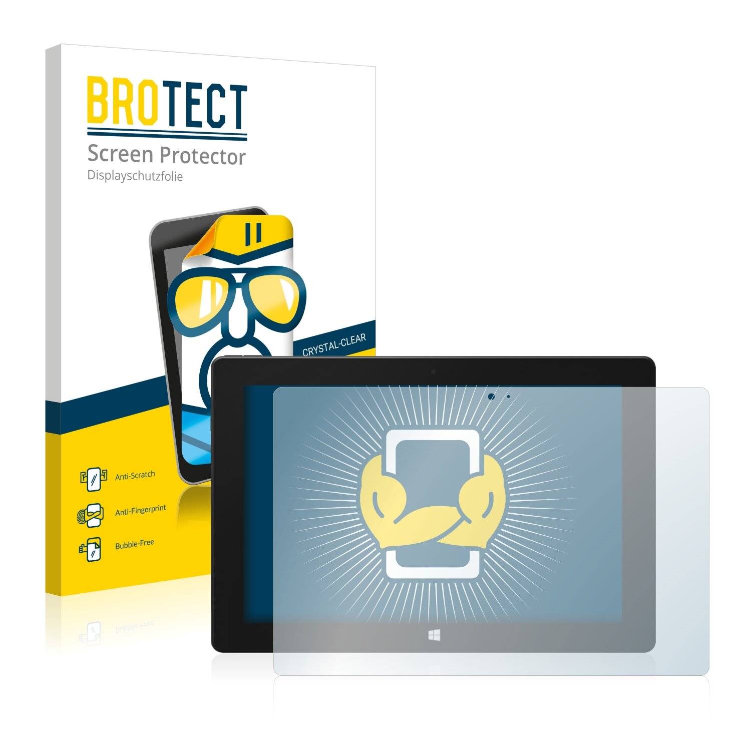 2x BROTECT HD-Clear Displayschutzfolie für Schenker