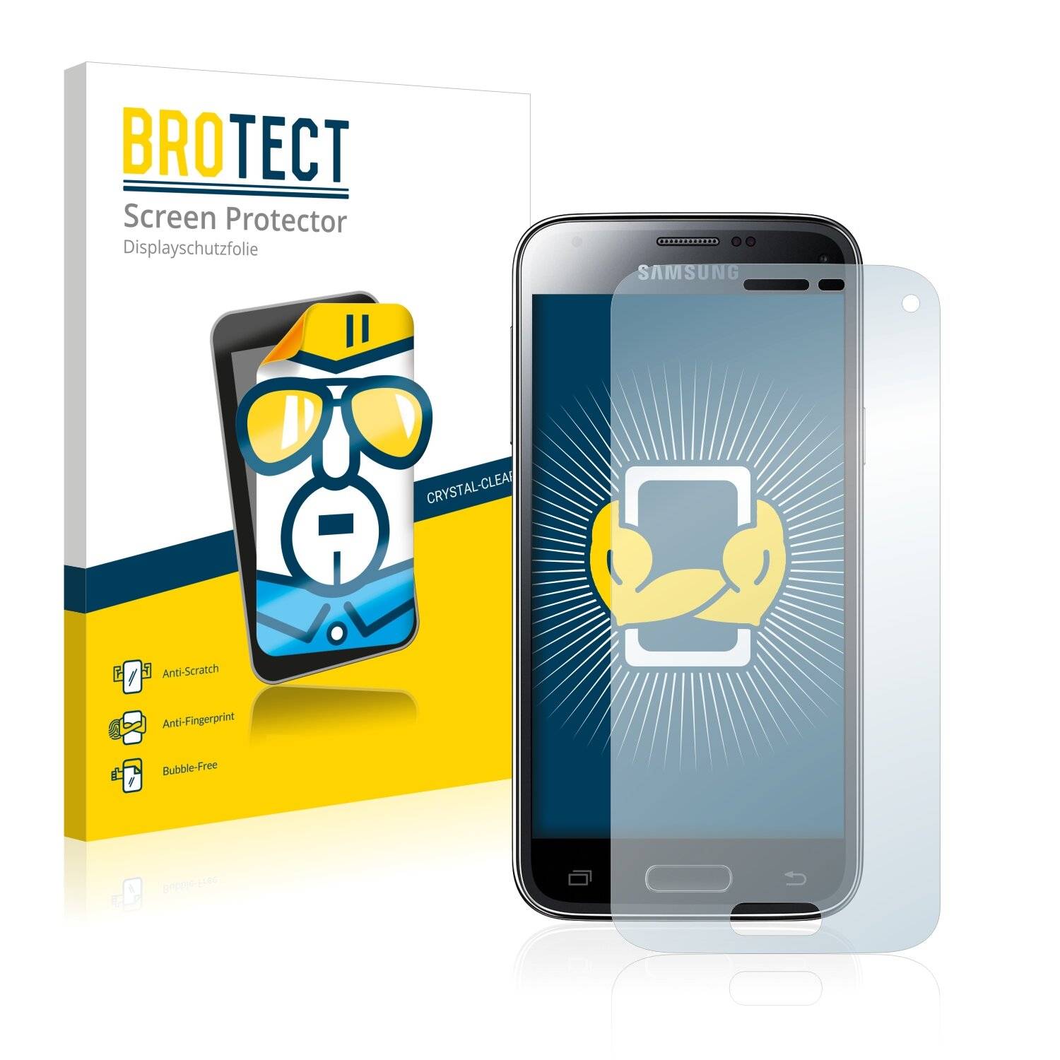 2x BROTECT HD-Clear Displayschutzfolie für Samsung Galaxy S5 Mini