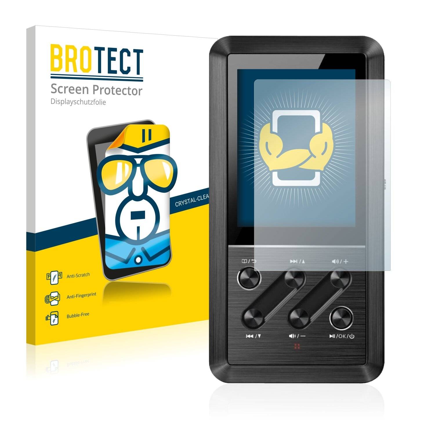 2x BROTECT HD-Clear Displayschutzfolie für FiiO
