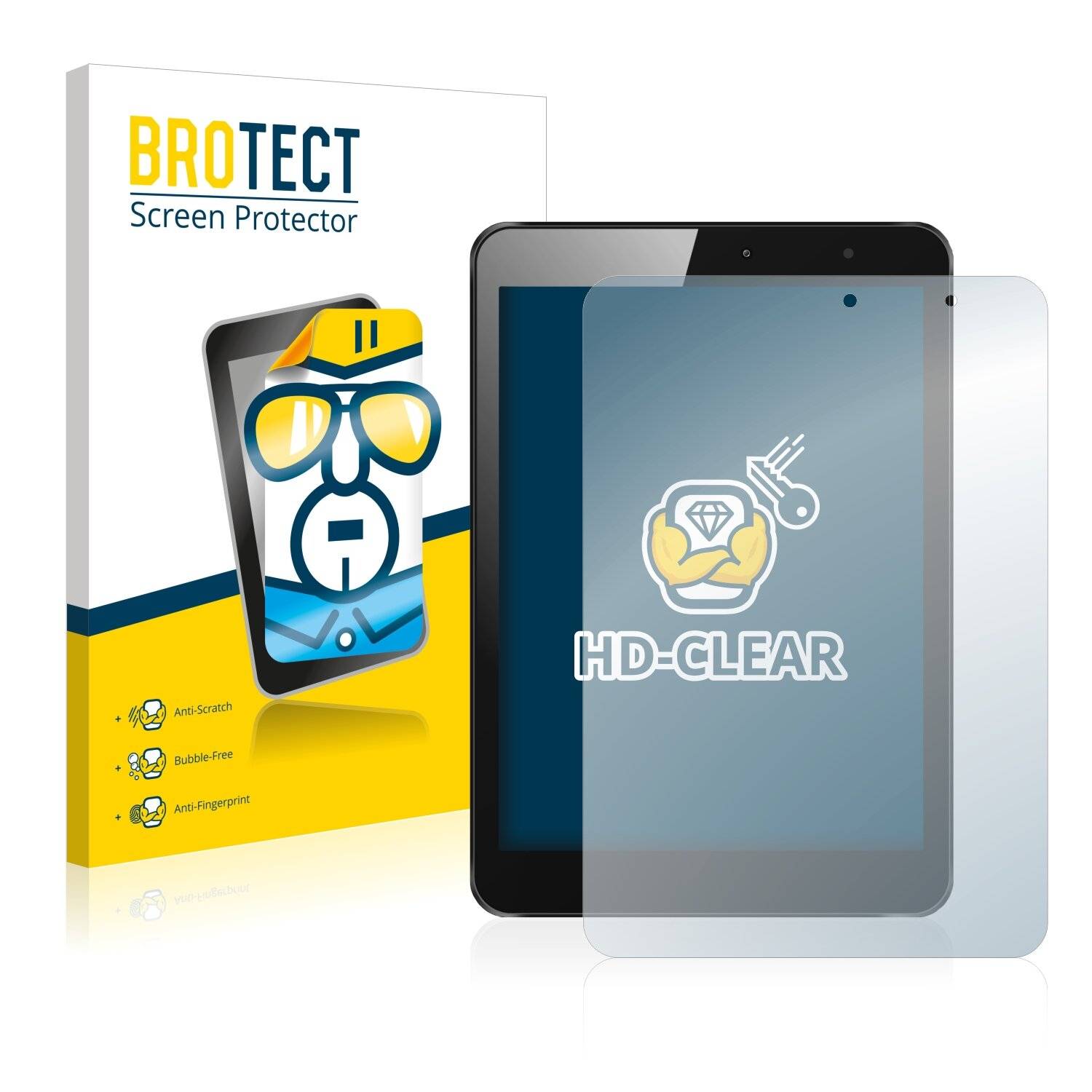 2x BROTECT HD-Clear Displayschutzfolie für Xoro TelePAD