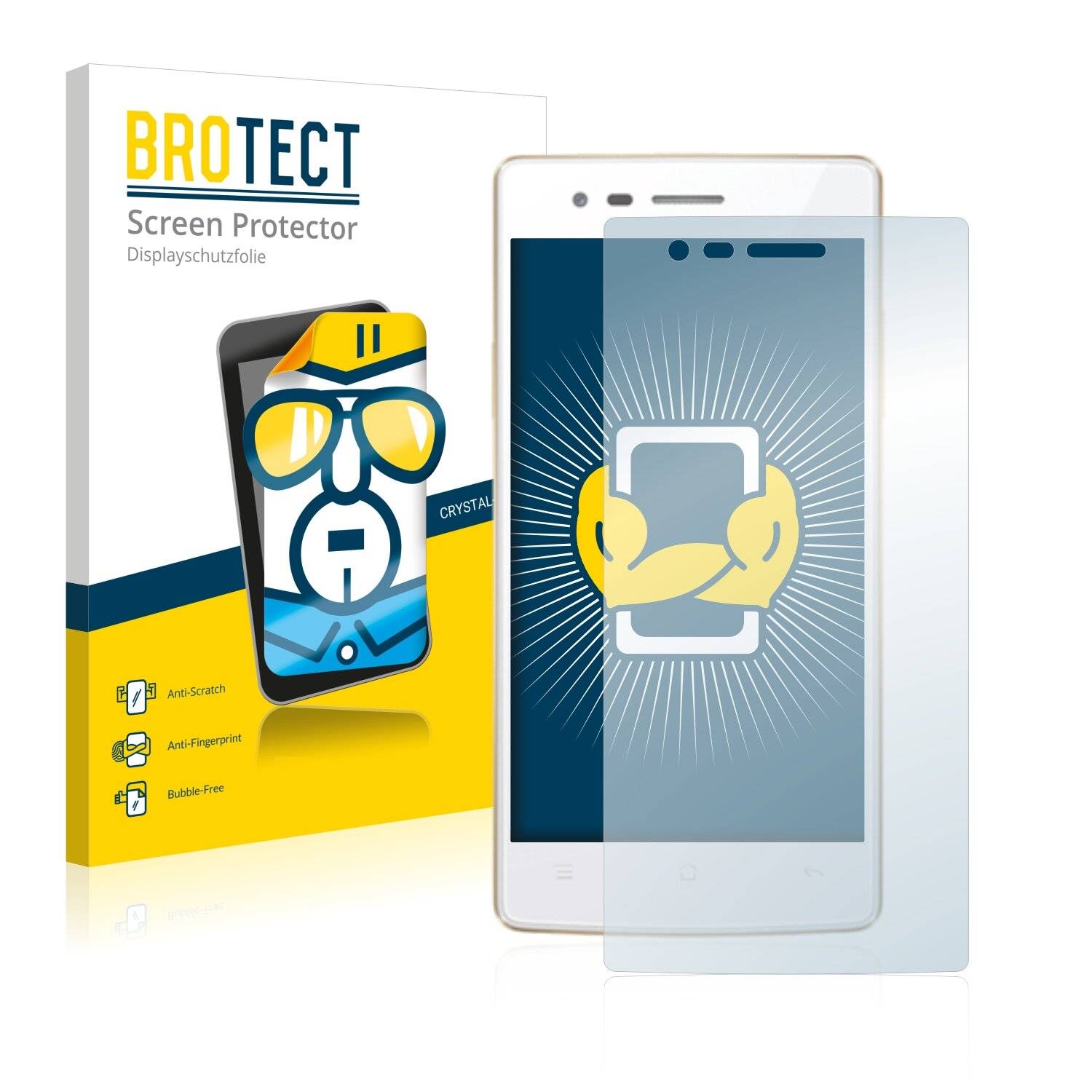 2x BROTECT HD-Clear Displayschutzfolie für Oppo