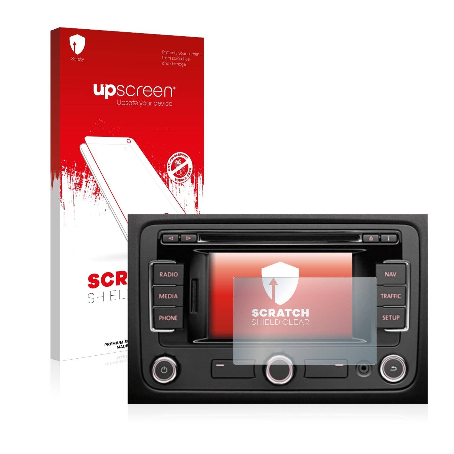 upscreen Scratch Shield Clear Premium Displayschutzfolie für Volkswagen Amarok 2H 2010-2017