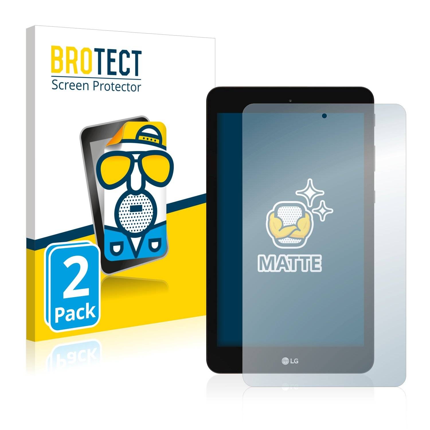 2x BROTECT Matte Displayschutzfolie für LG G Pad 8.0 - Entspiegelt,