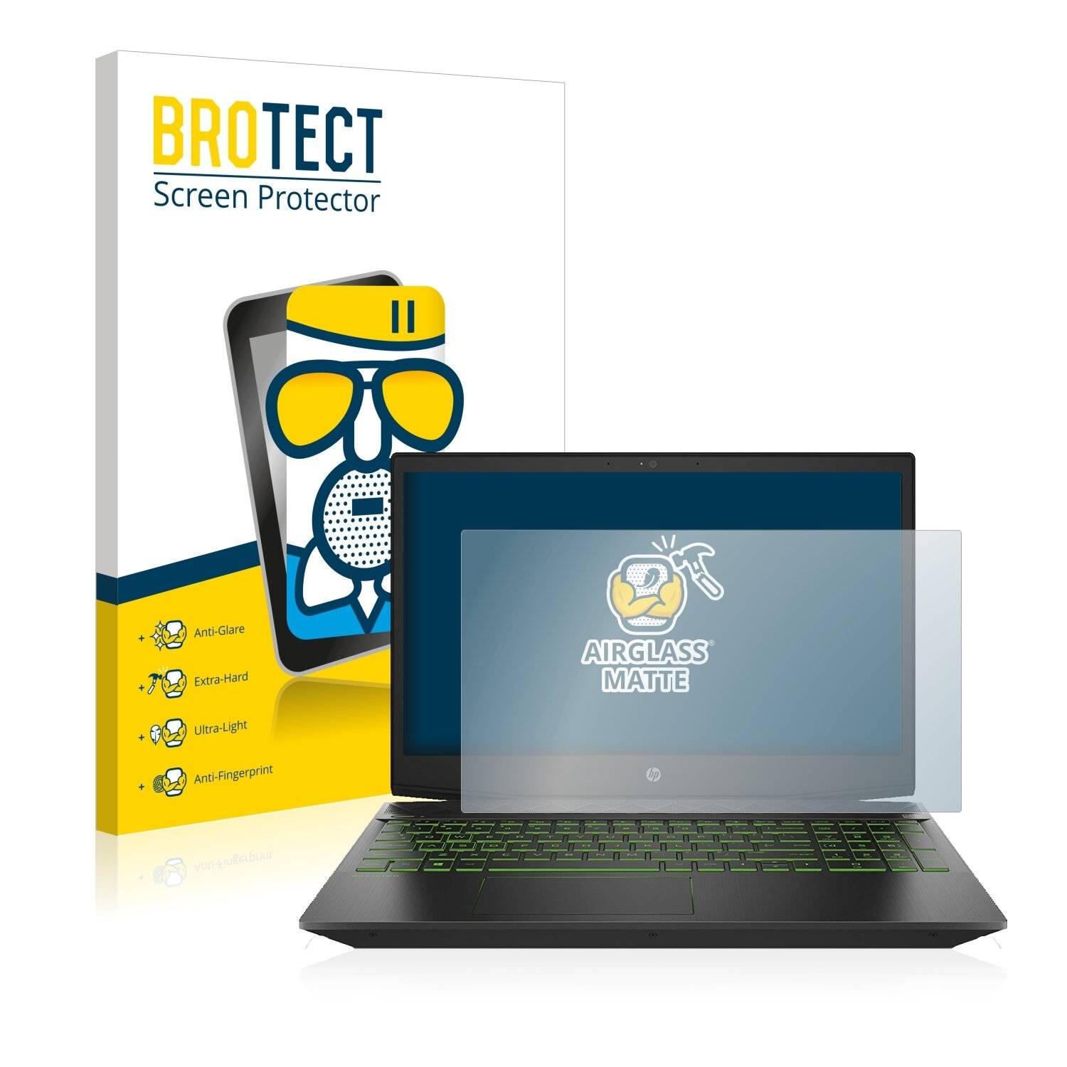 BROTECT AirGlass Matte Schutzglas Folie für HP Pavilion