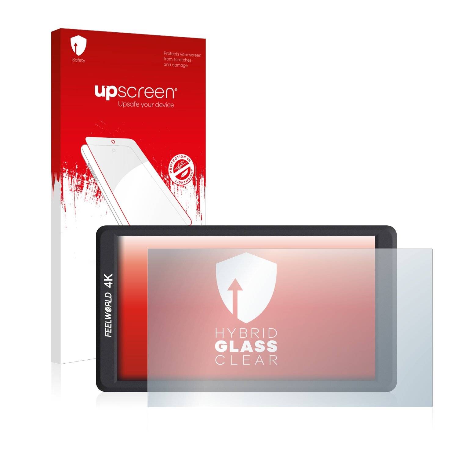 upscreen Hybrid Glass Clear Premium Schutzglas Folie für Feelworld F570